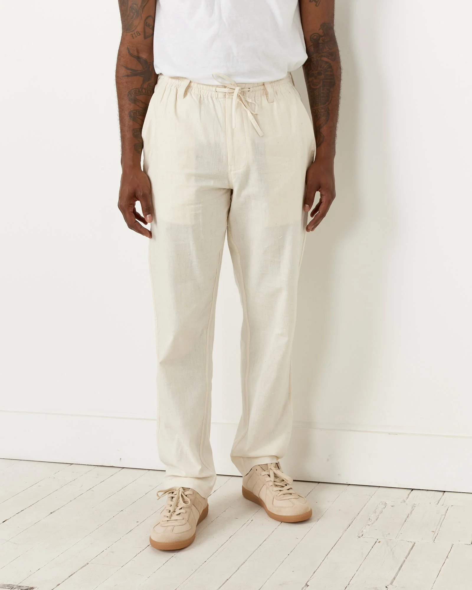 Lisboa Trouser in Natural - Image 2