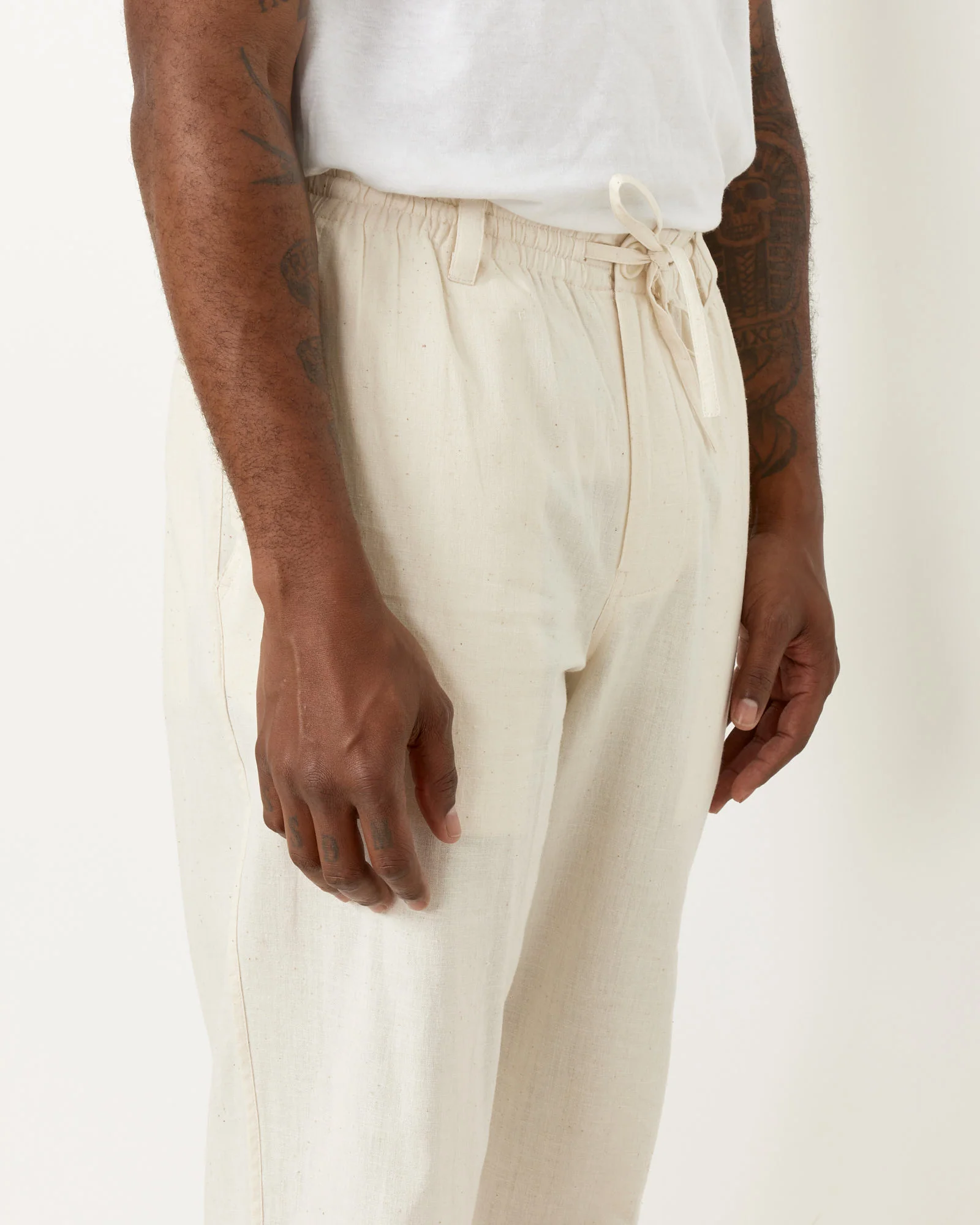 Lisboa Trouser in Natural - Image 3