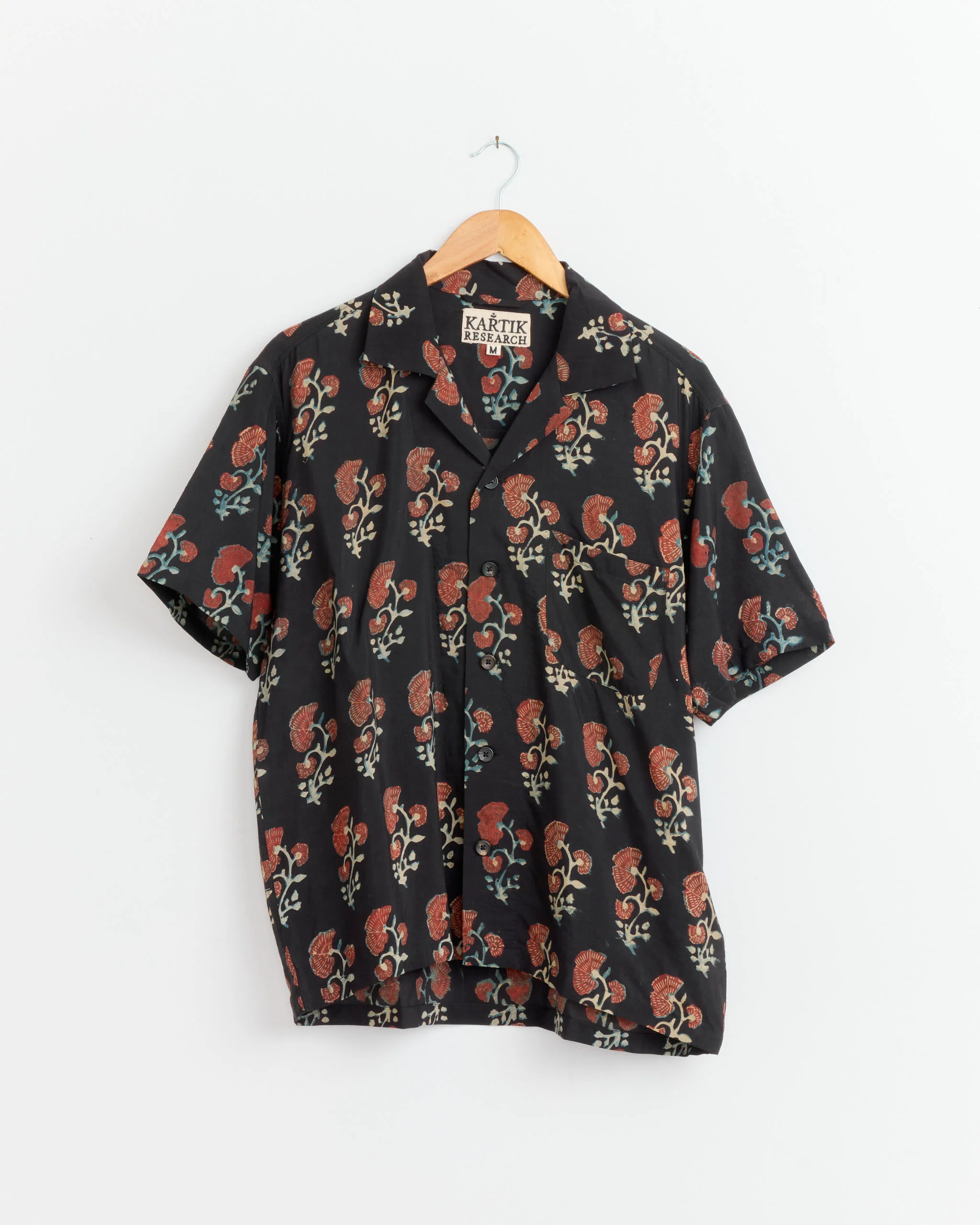 Camp Shirt in Black/Red/Yellow