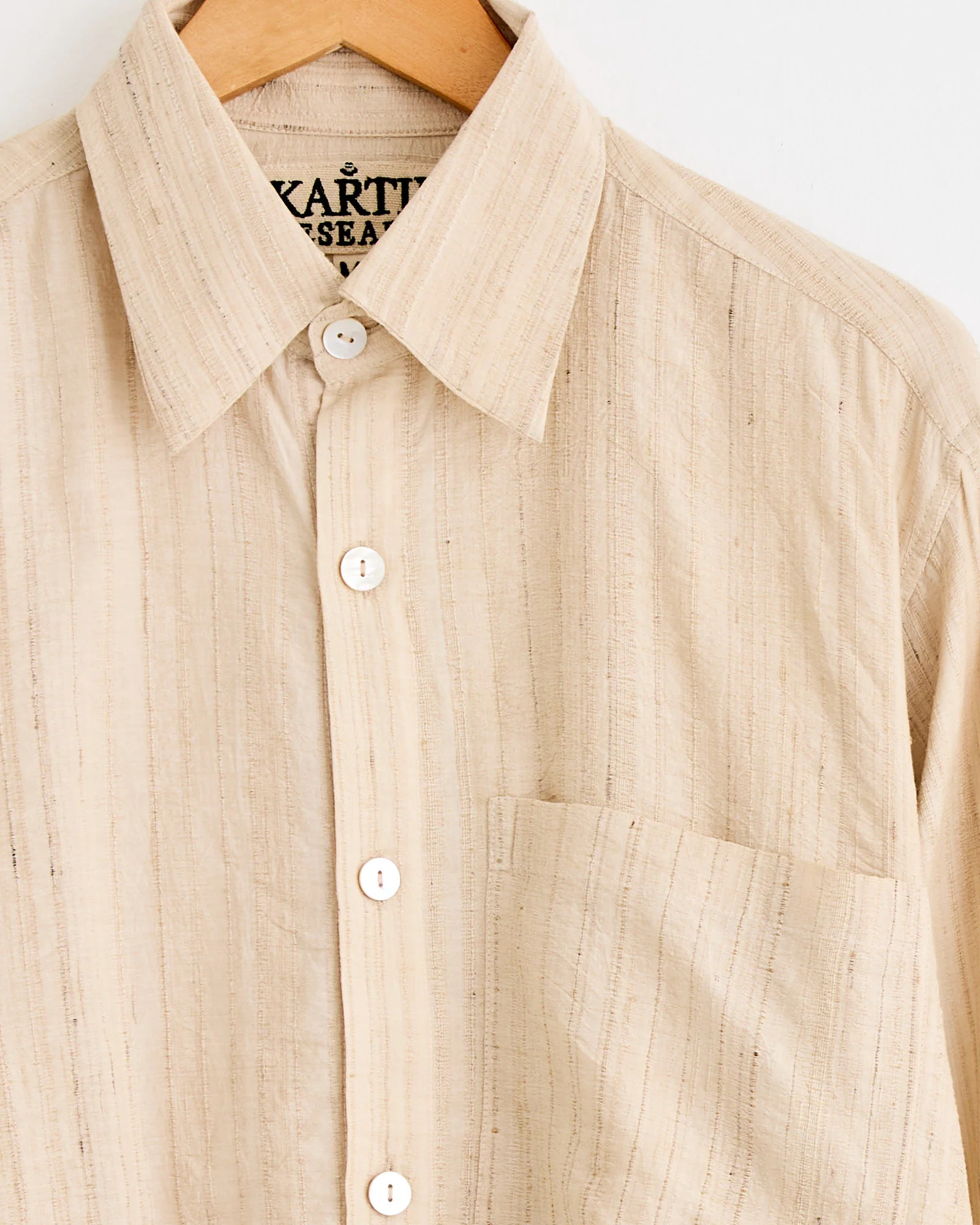 Pataudi Shirt in Peach/Gold - Image 2