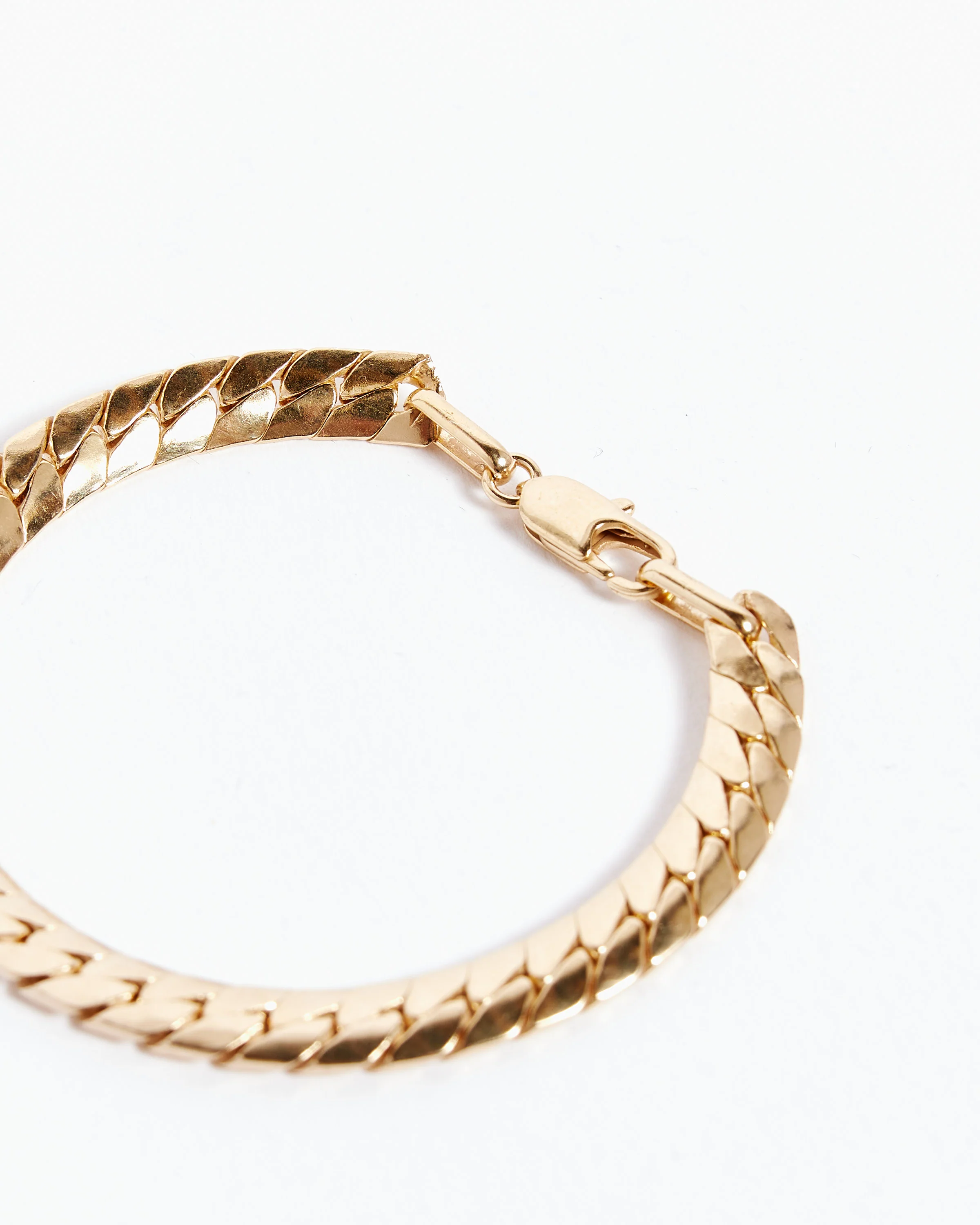 14K Gold Plated Brass Piatta Bracelet - Image 3