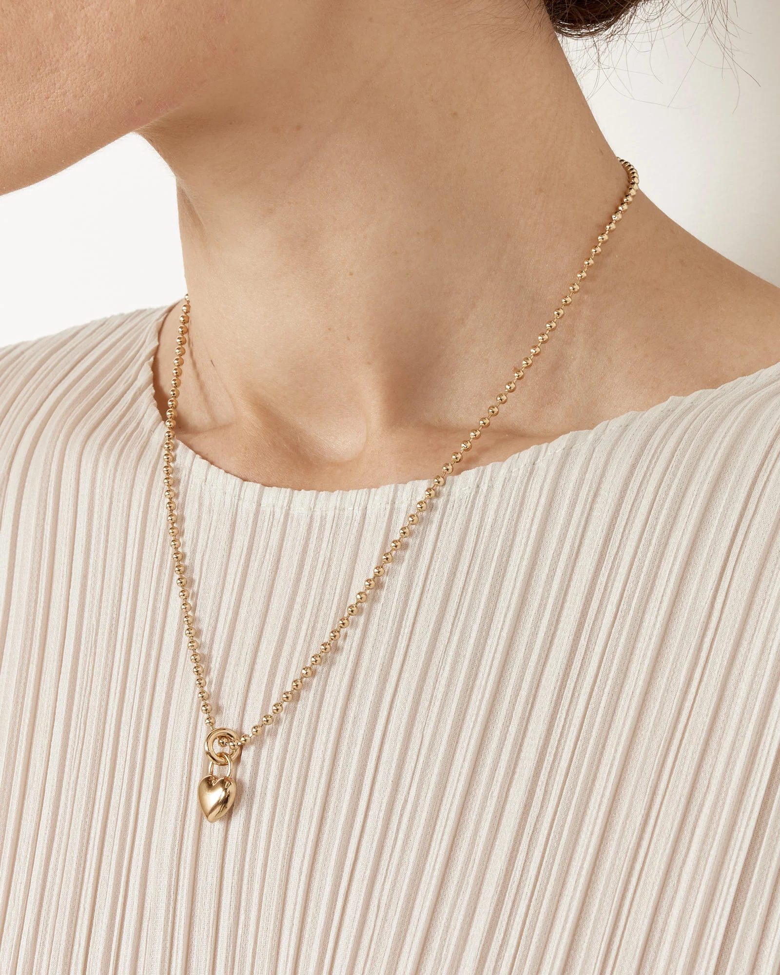 Mini Amorina Pendant in 14K Plated Brass - Image 2