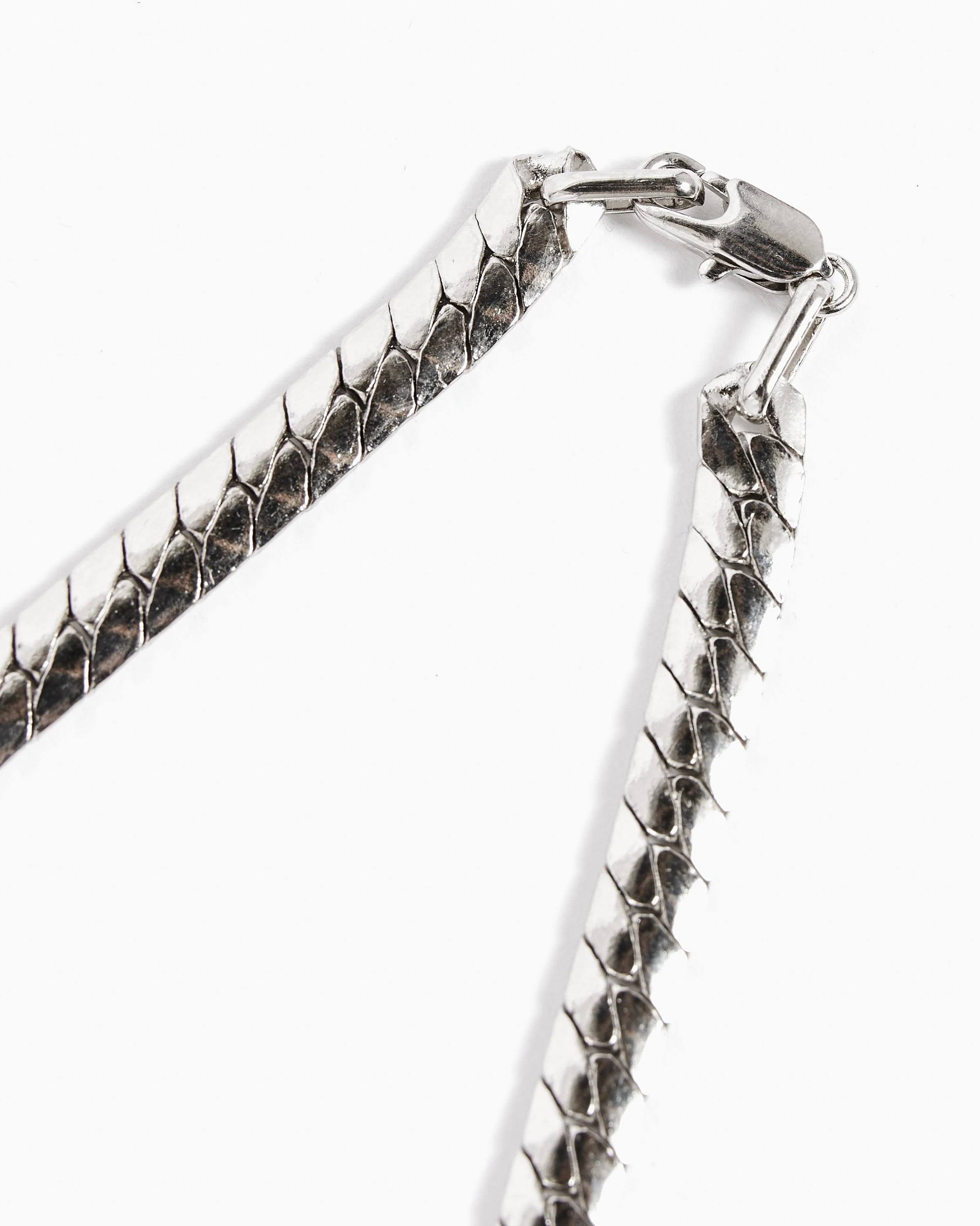 Silver Piatta Chain Necklace - Image 4