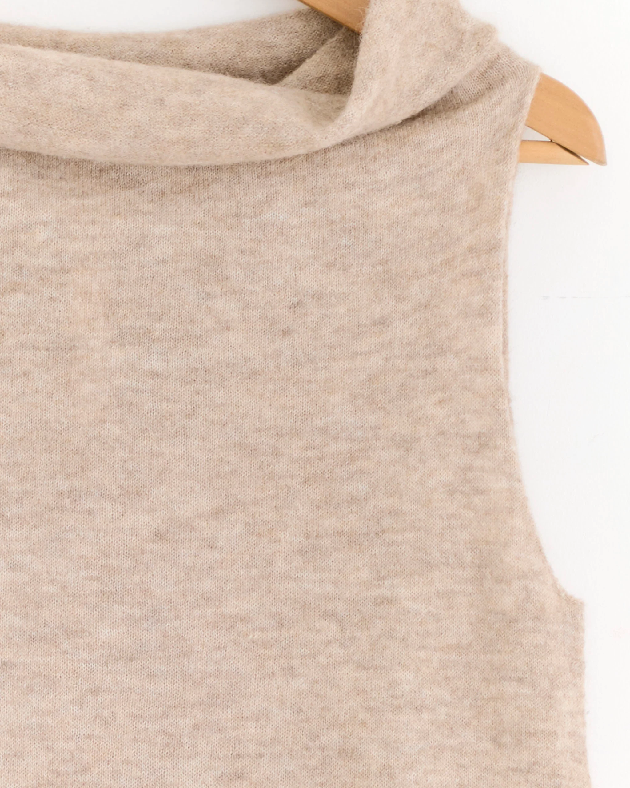 Askew Shell Top in Oatmeal - Image 2