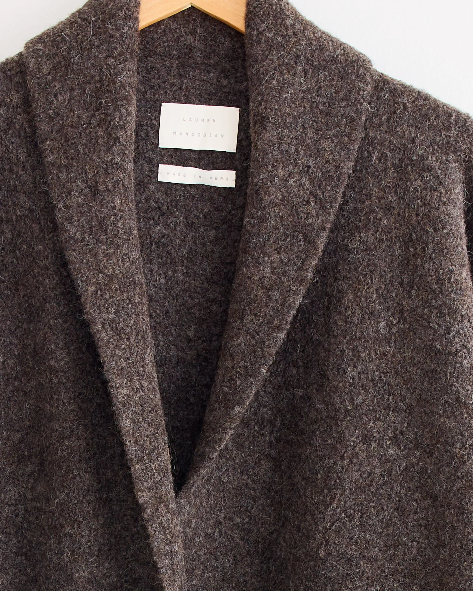 Double Face Long Coat in Blackened - Image 2