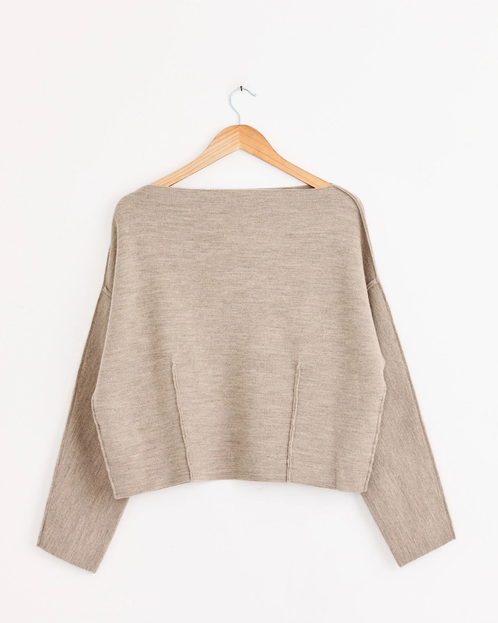 Double Knit Boatneck in Oak - Image 3