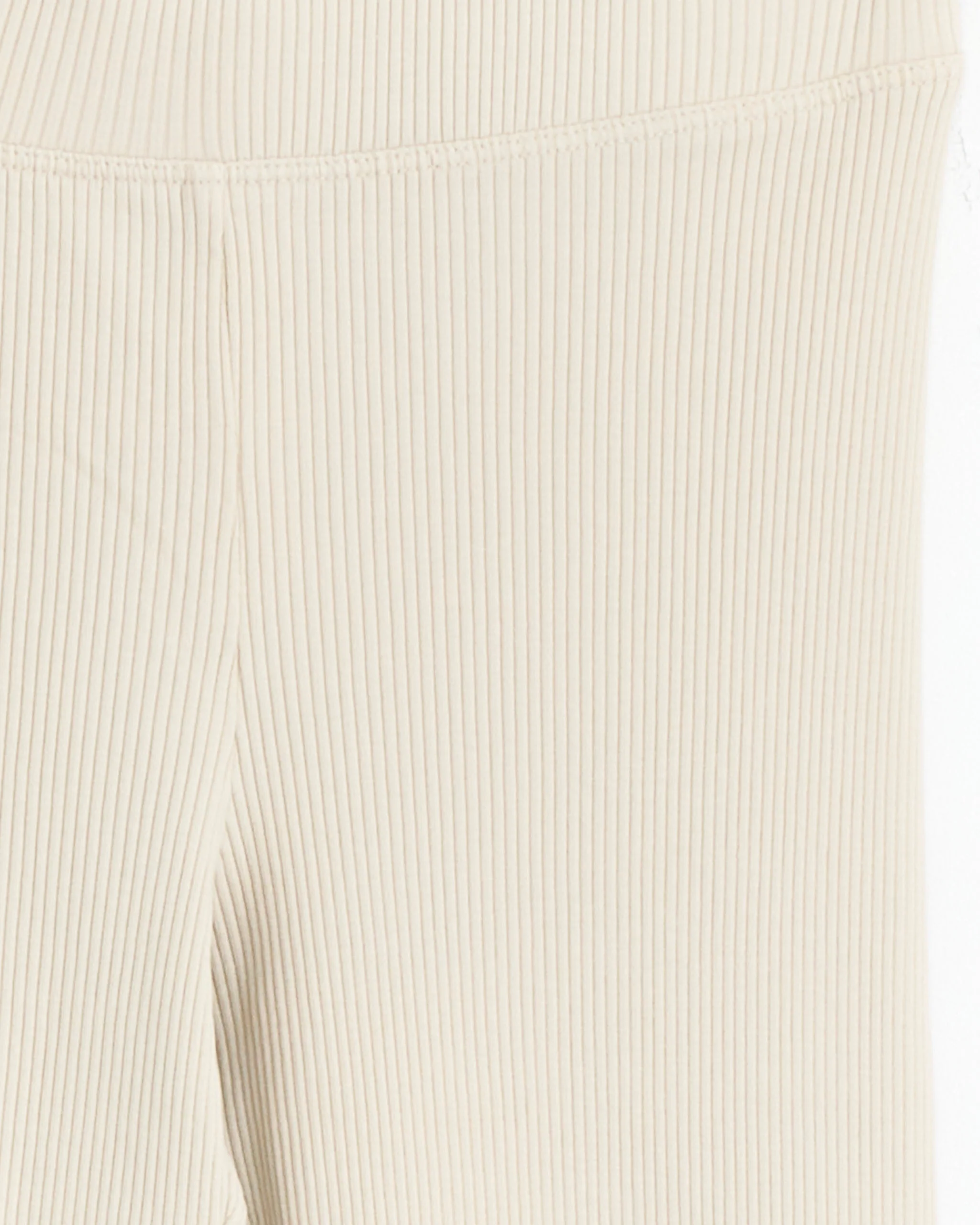 Ruffle Rib Leggings in Greige - Image 3