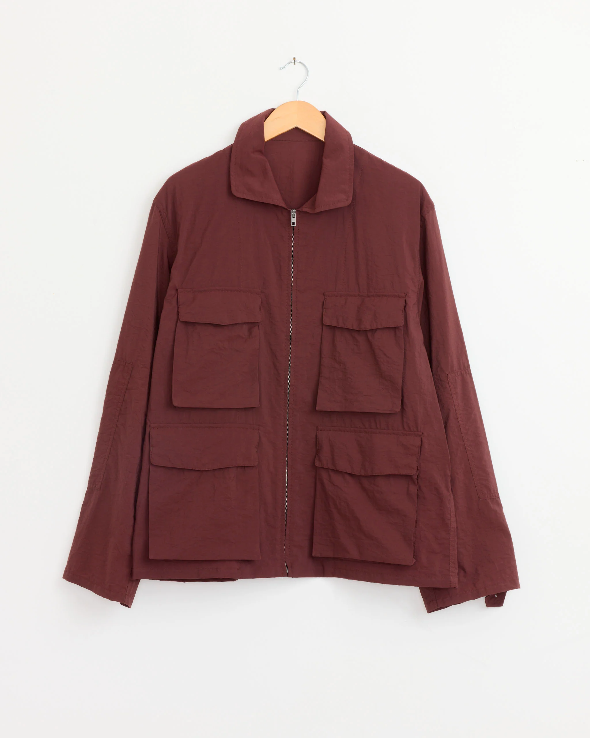 3D Pocket Jacket in Porto Red
