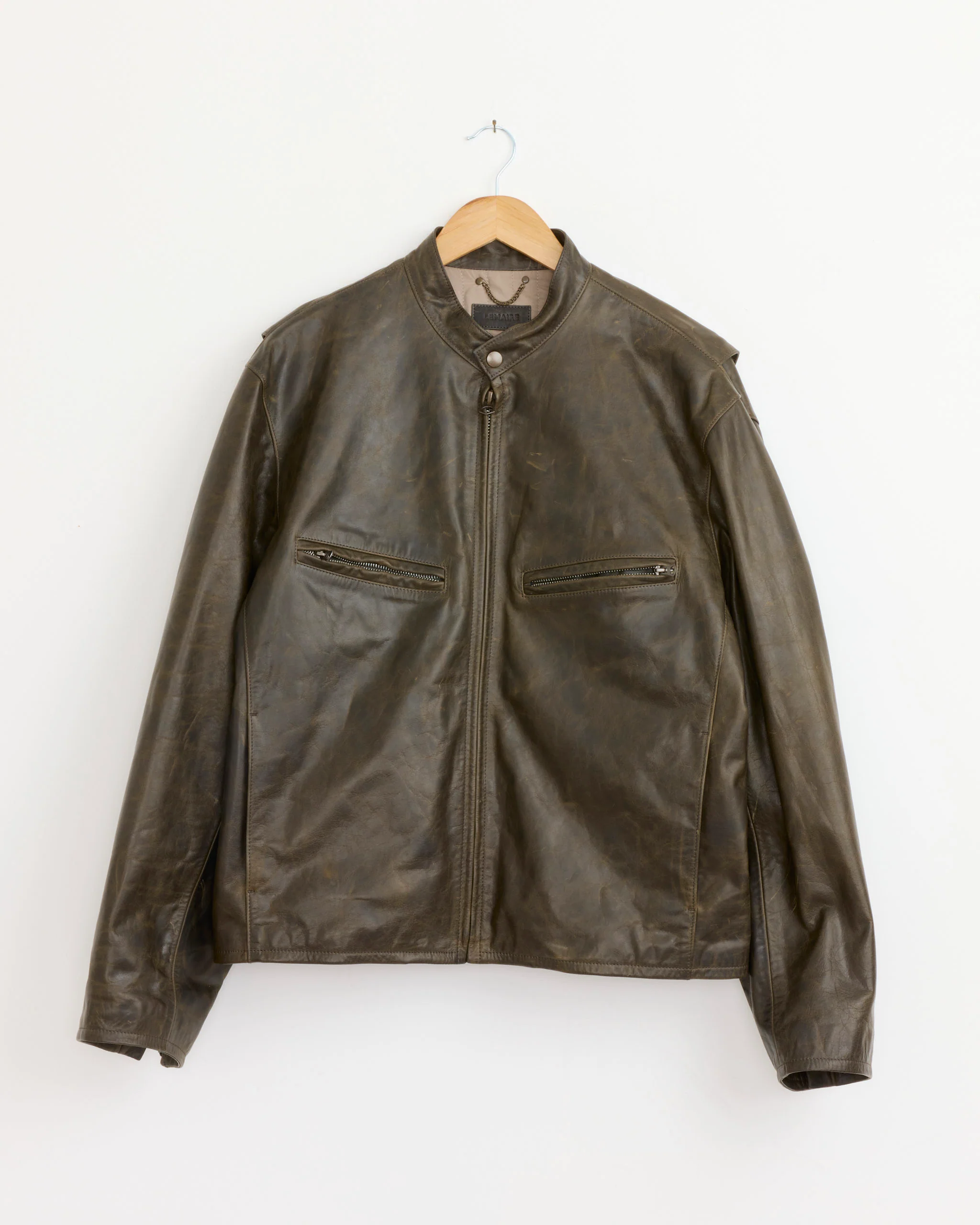 Boxy Biker Jacket in Bronze