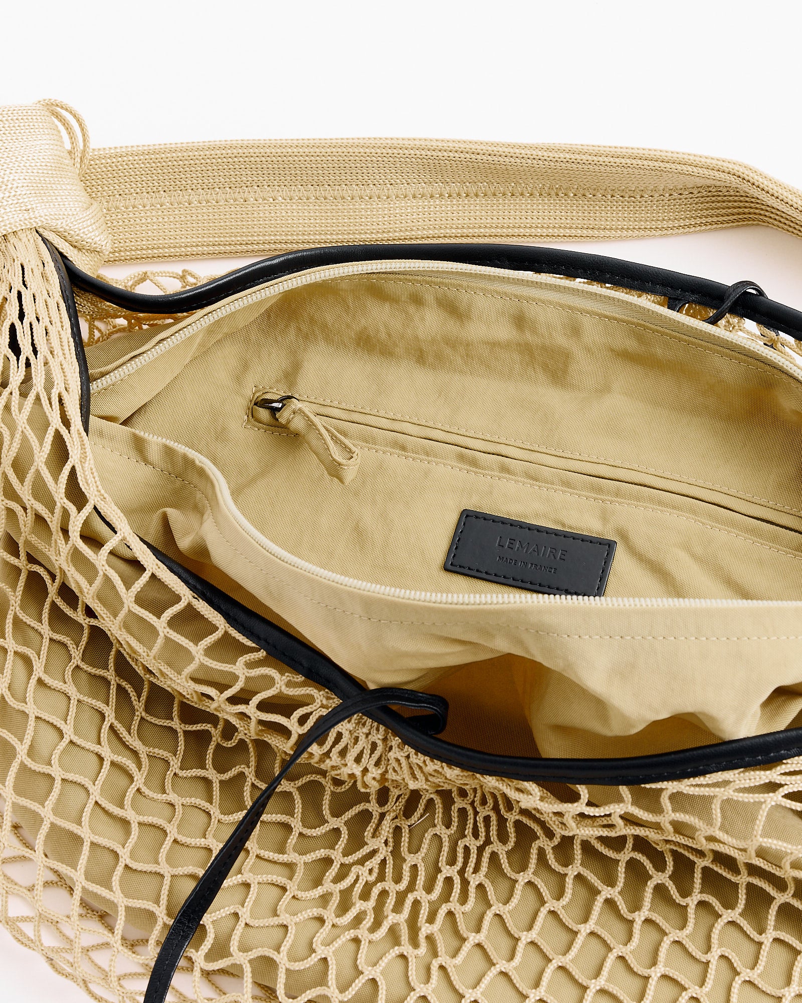 Croissant Filt Bag in Light Beige - Image 2