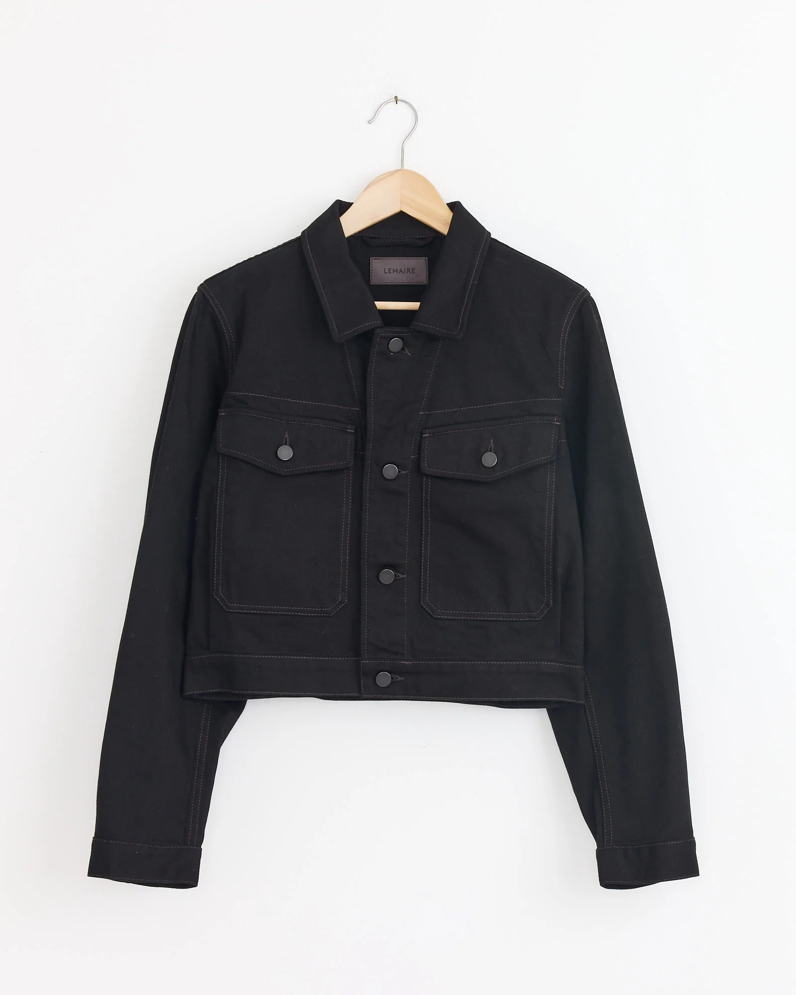 Cropped Blouson in Black