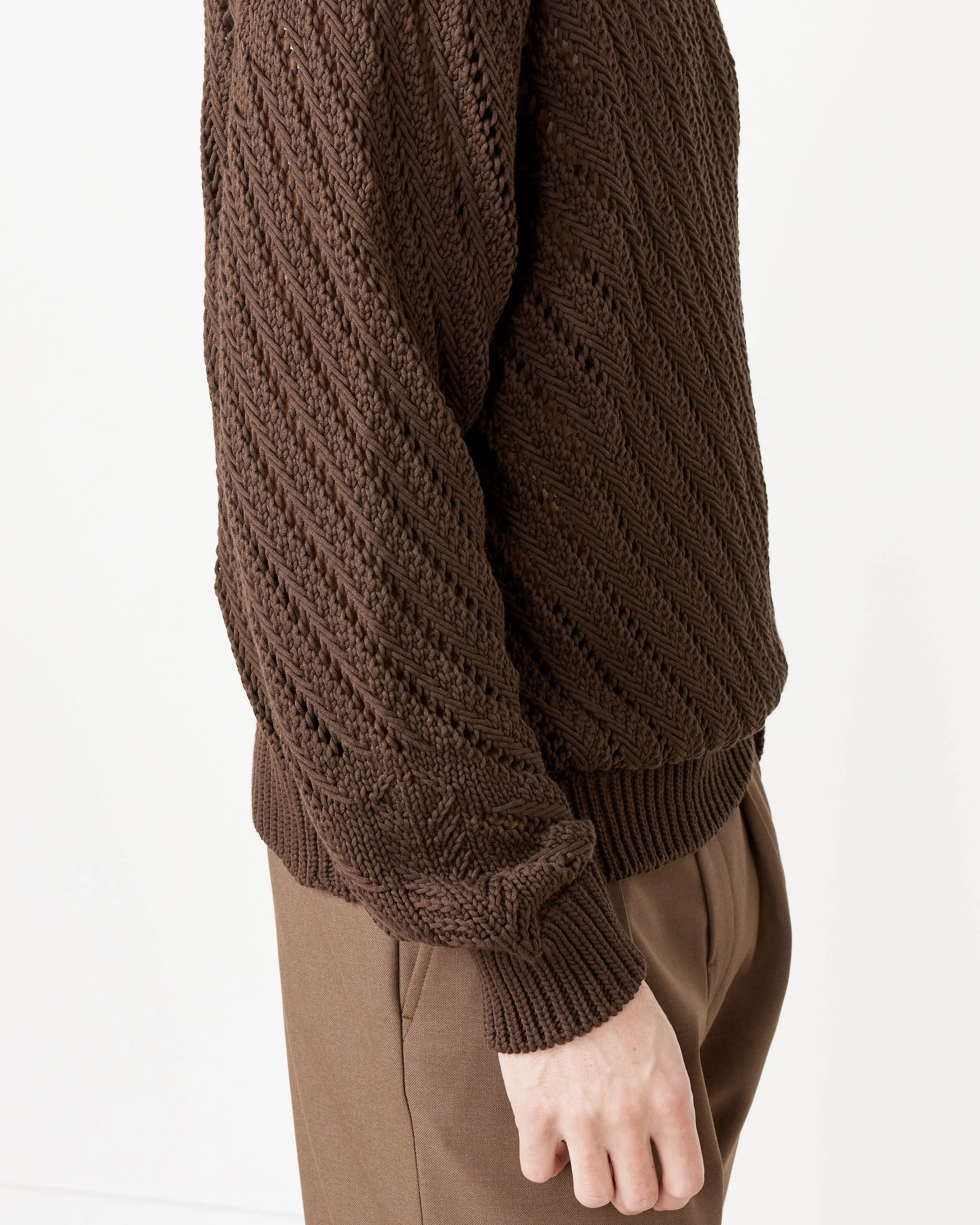 Diagonal Openwork Jumper - Image 4
