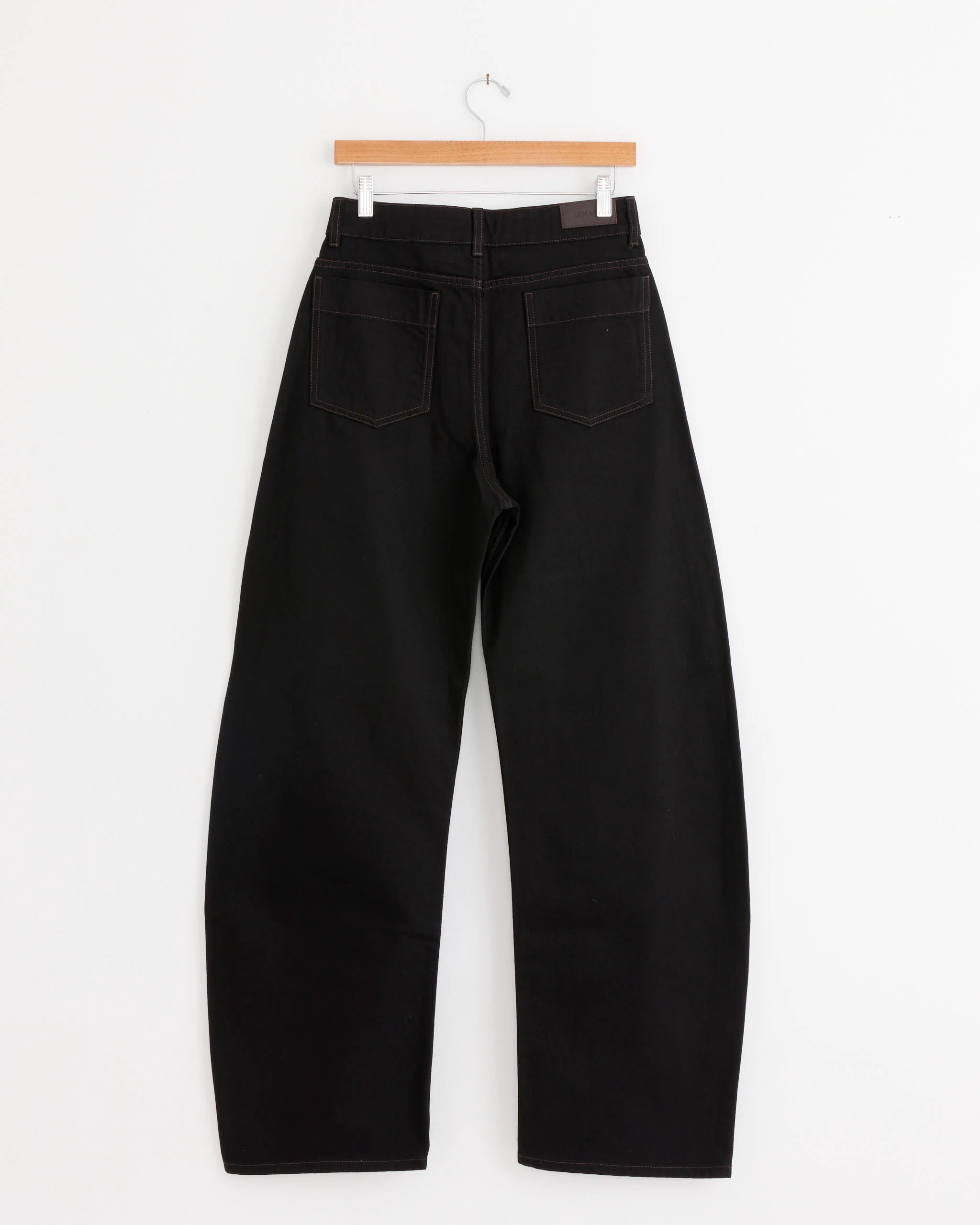 High Waisted Curved Pant in Black - Image 3