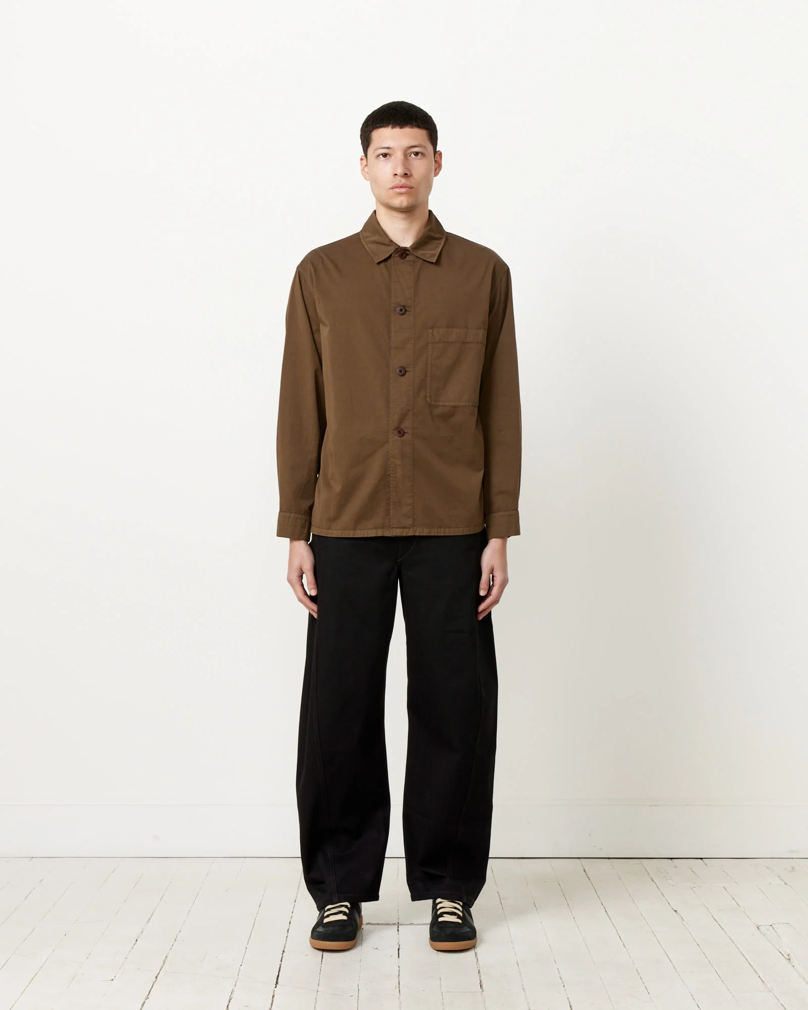 Pyjama Shirt in Dark Tobacco - Image 2