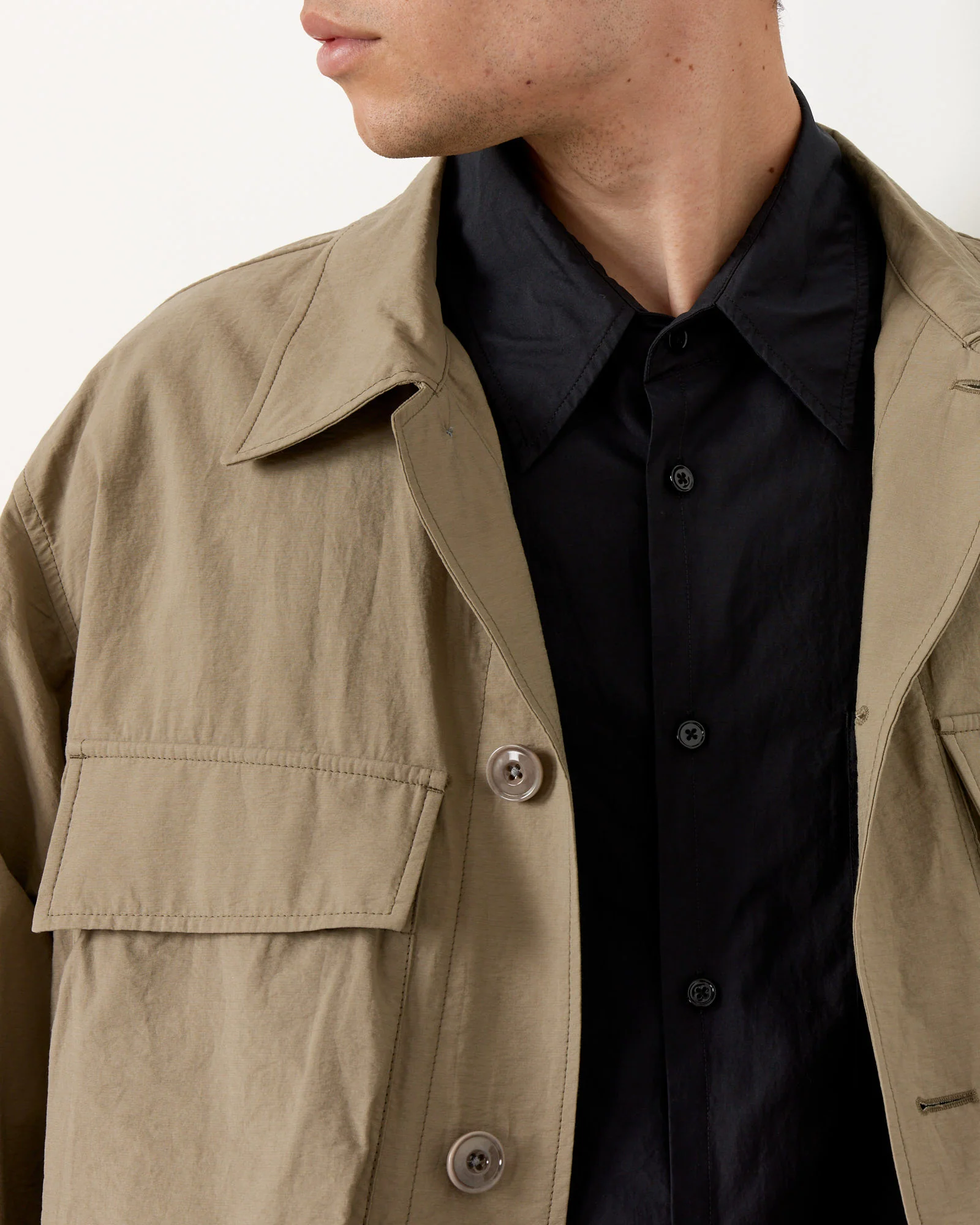 Light Field Jacket in Dusty Khaki - Image 5