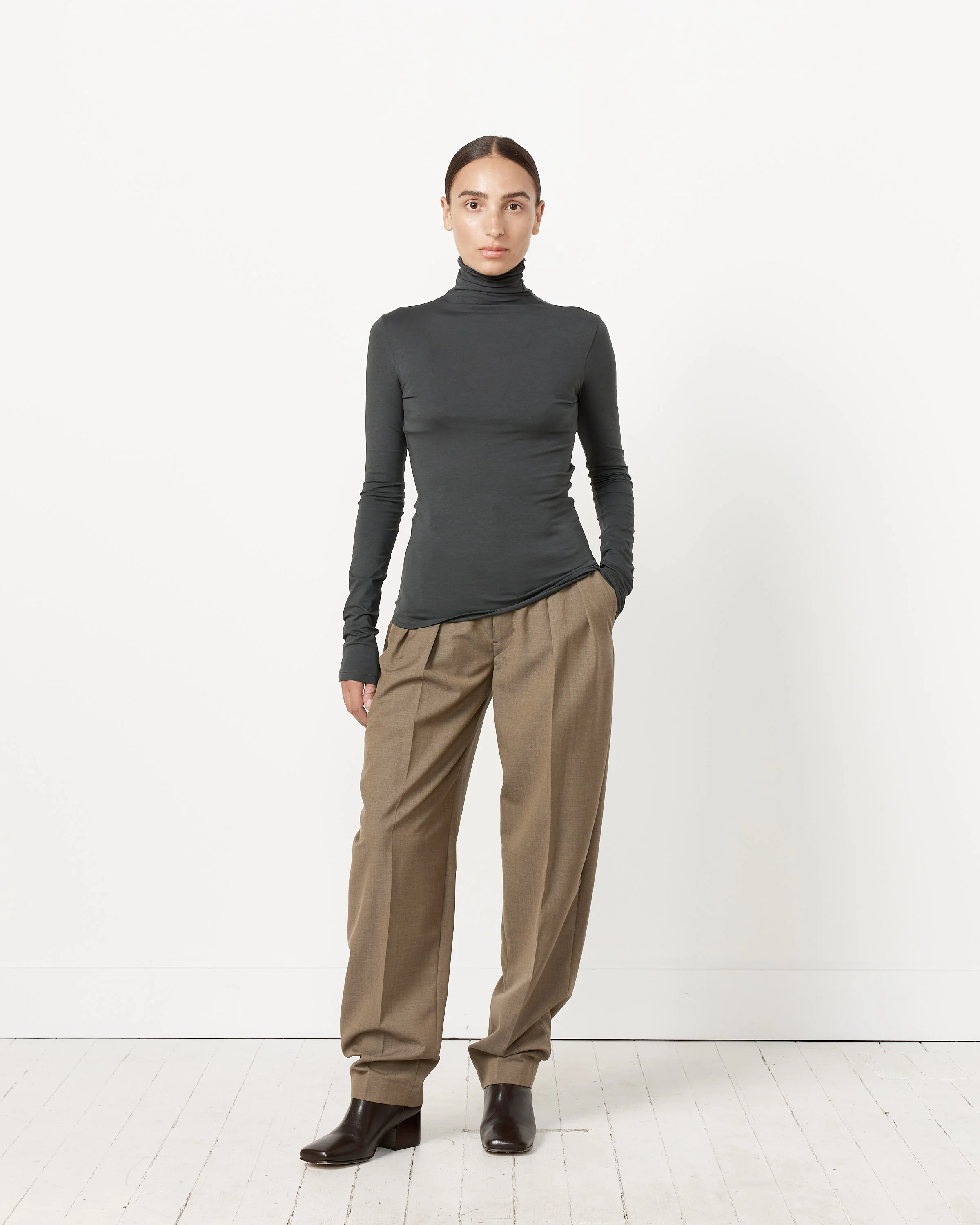 Long Sleeve High Neck Top - Image 3