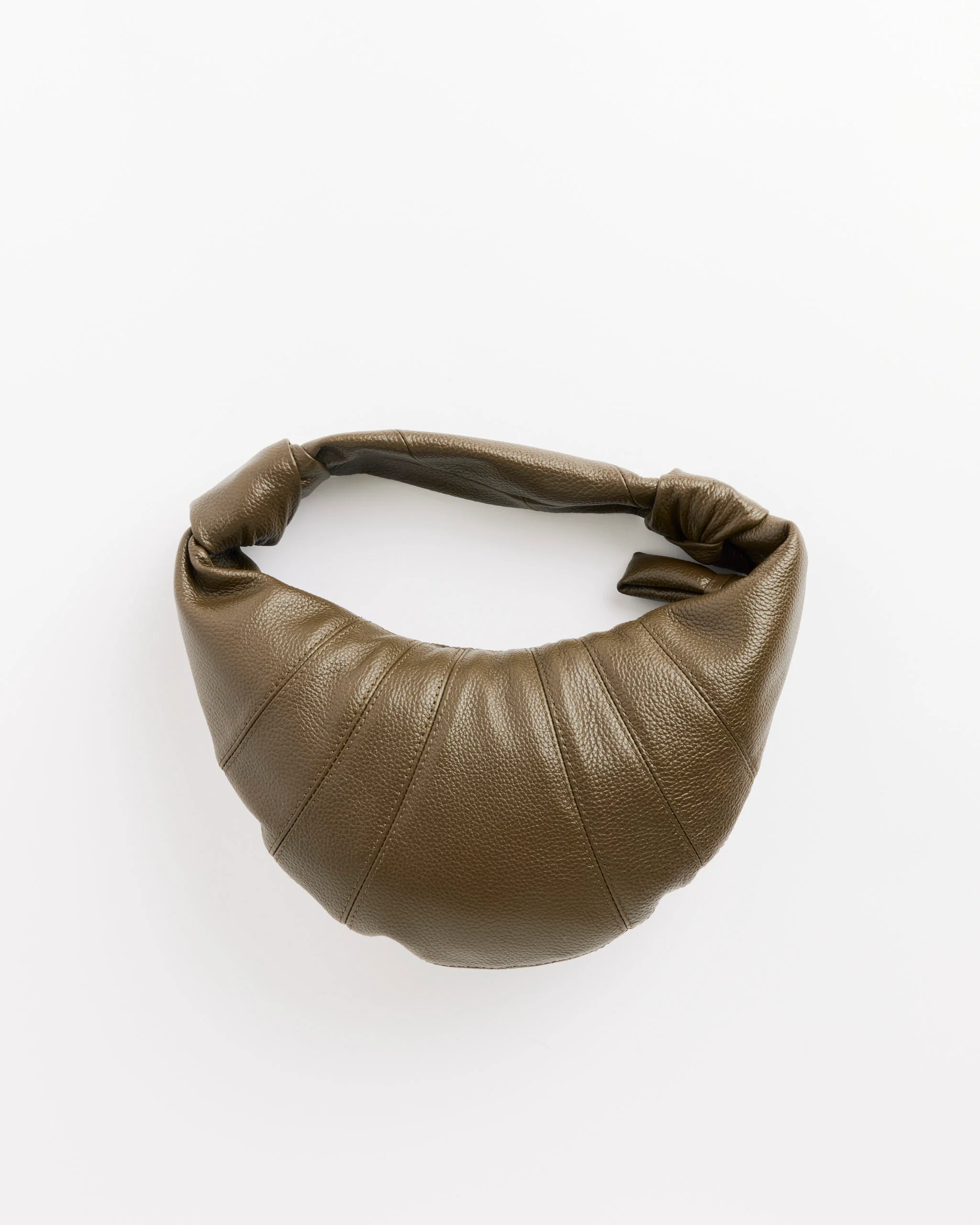 Mini Fortune Croissant Bag in Dark Olive