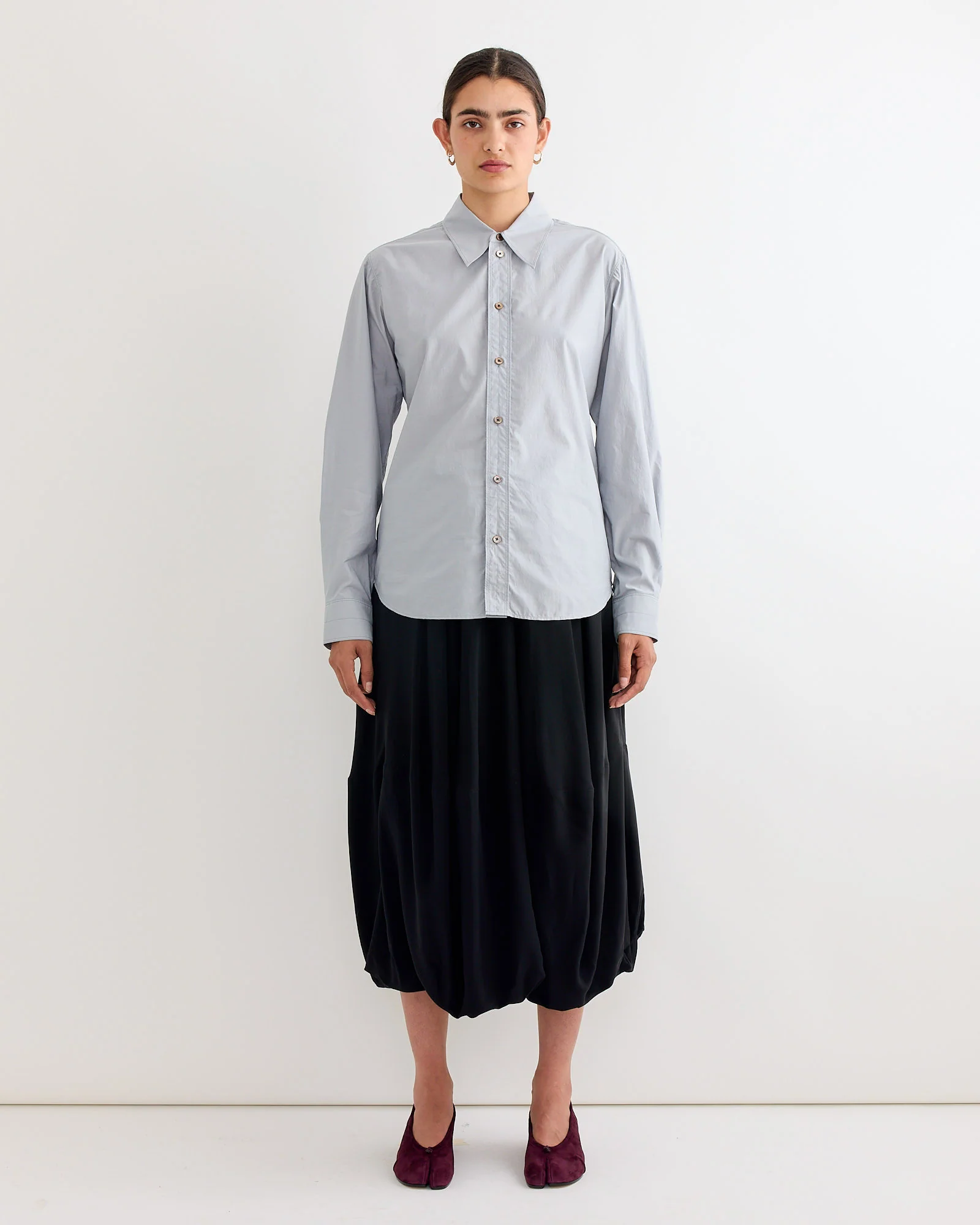 Pointed Collar Shirt in Mist - Image 3