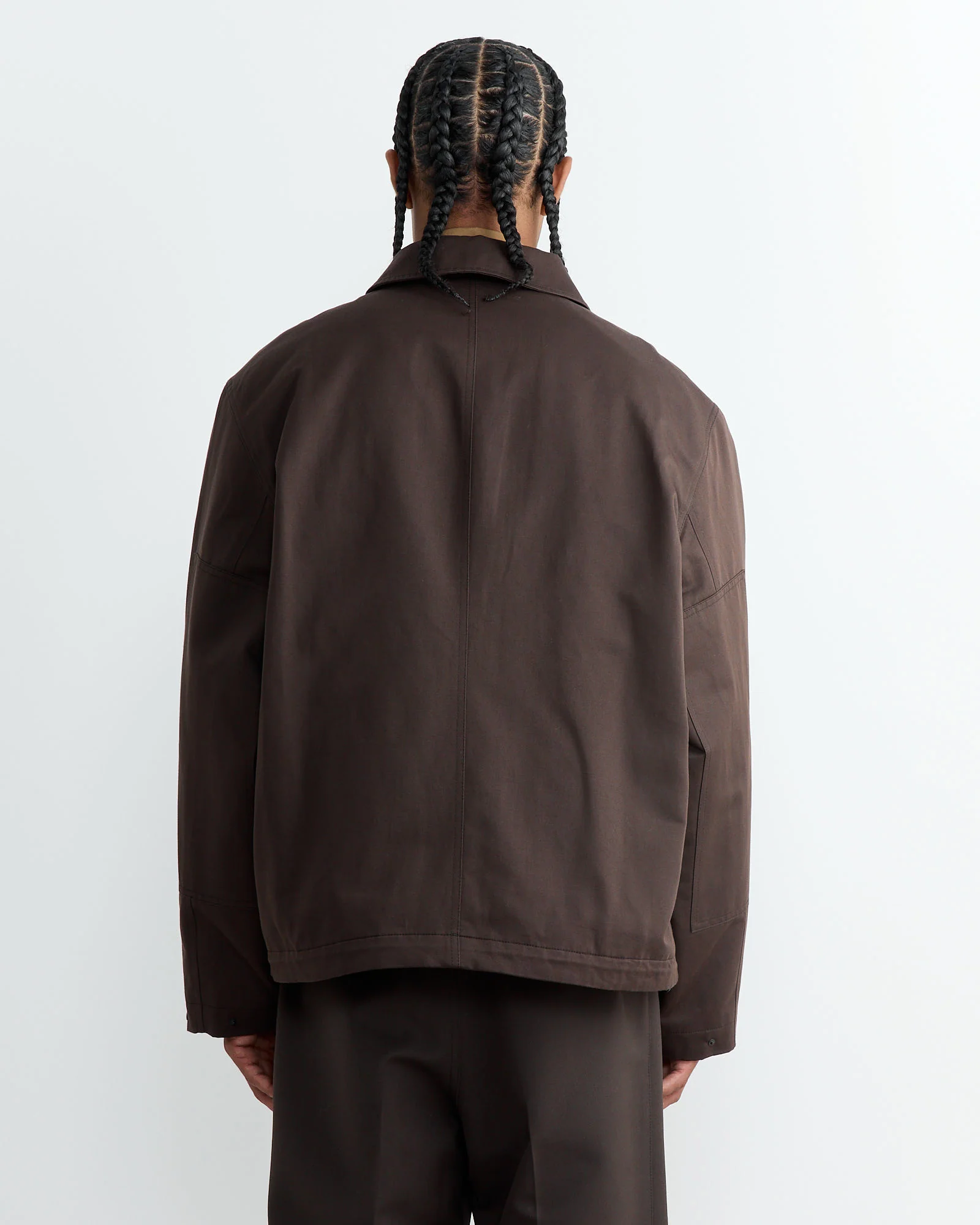 Quilted 3D Pockets Jacket in Espresso - Image 6