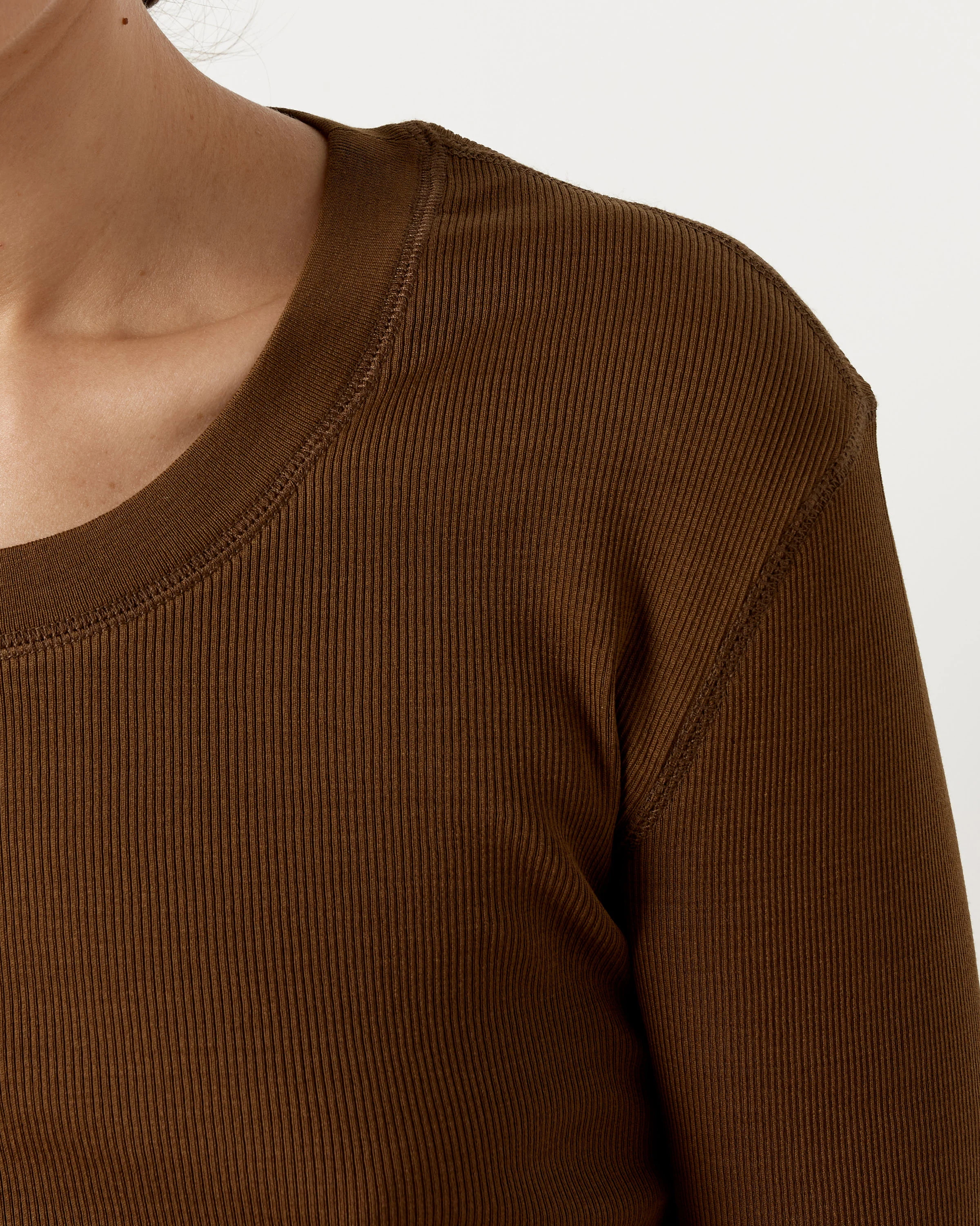 Rib Long Sleeve T-Shirt - Image 2