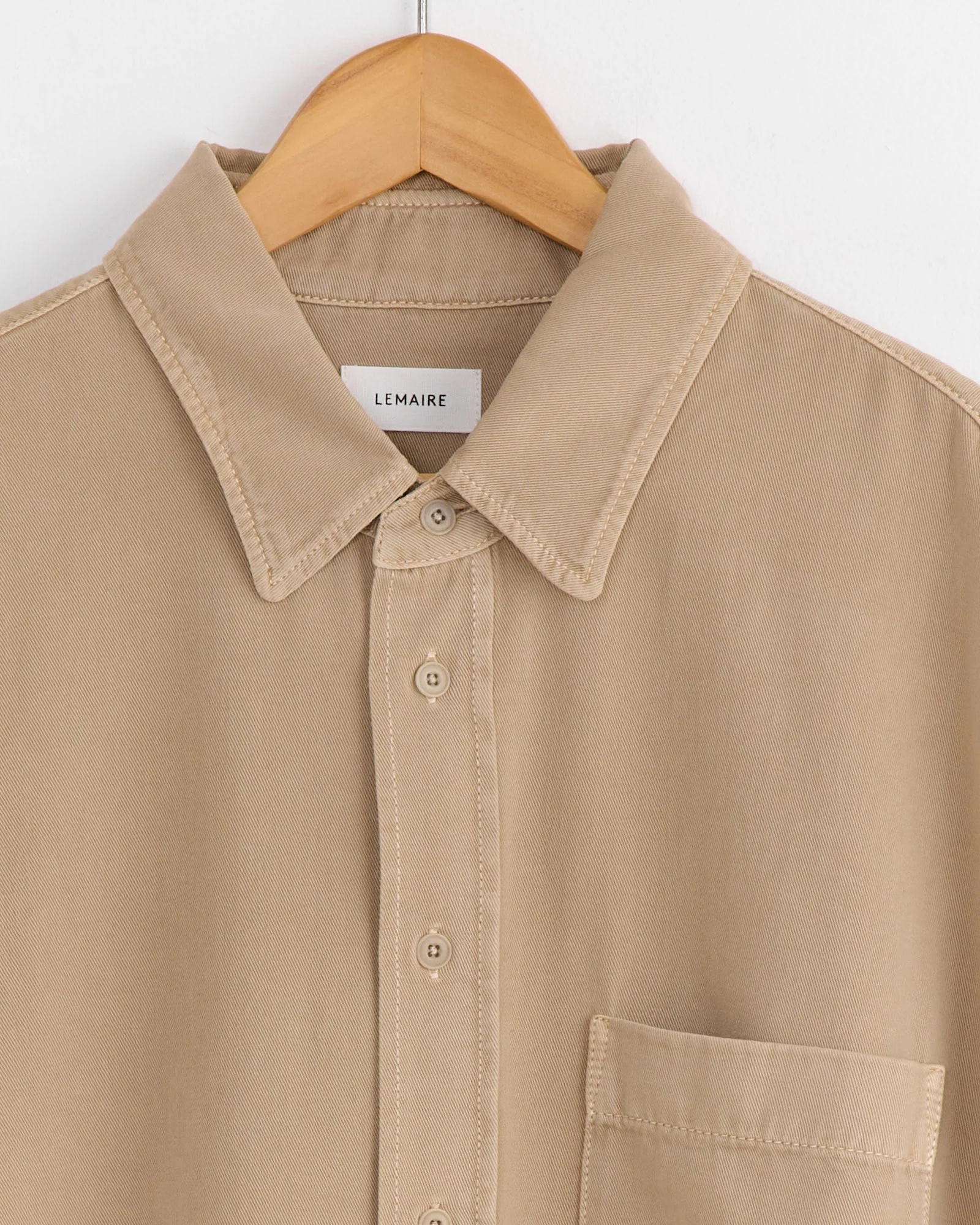 Denim Shirt in Natural Beige - Image 2