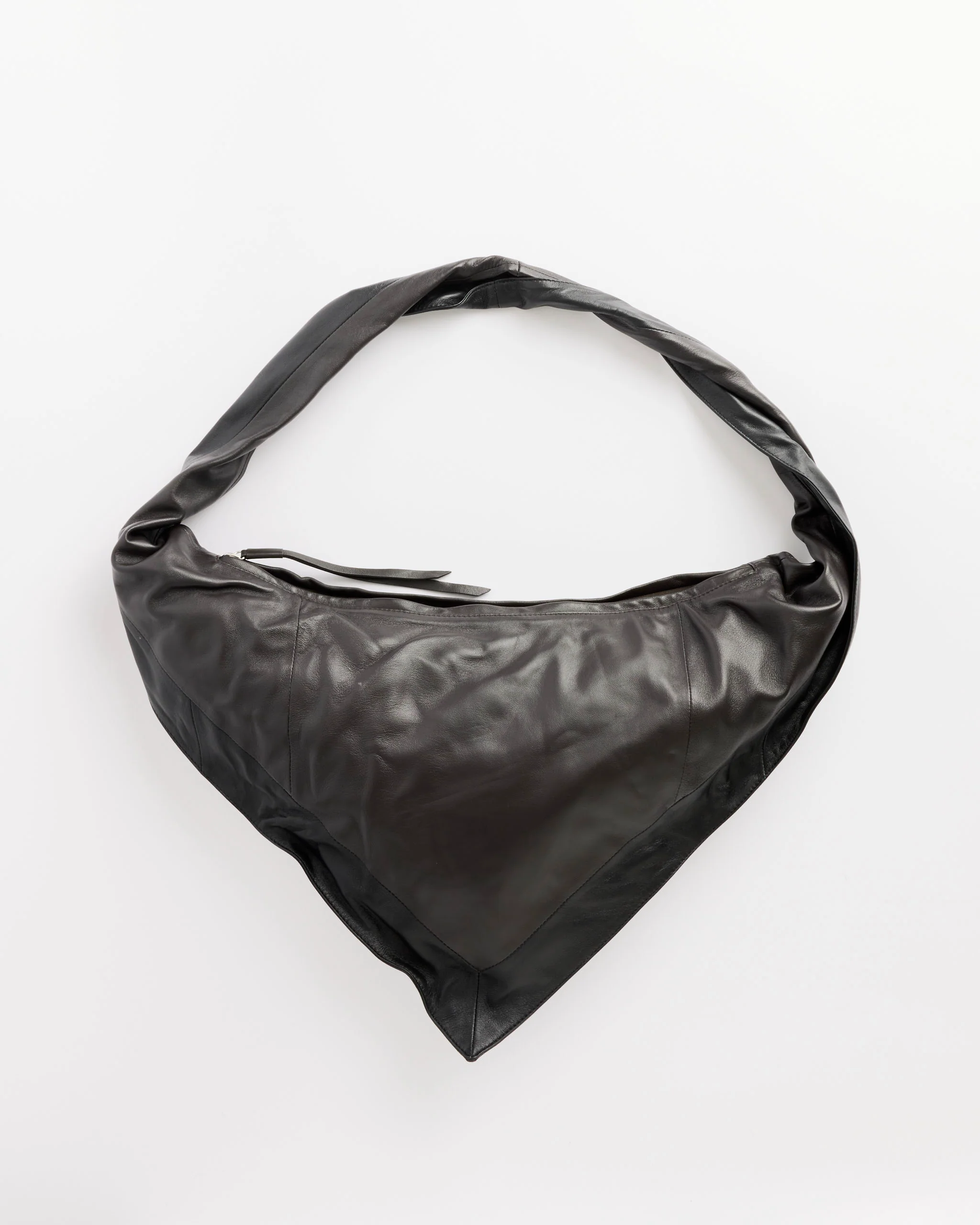 Small Scarf Bag in Black/Dark Chocolate