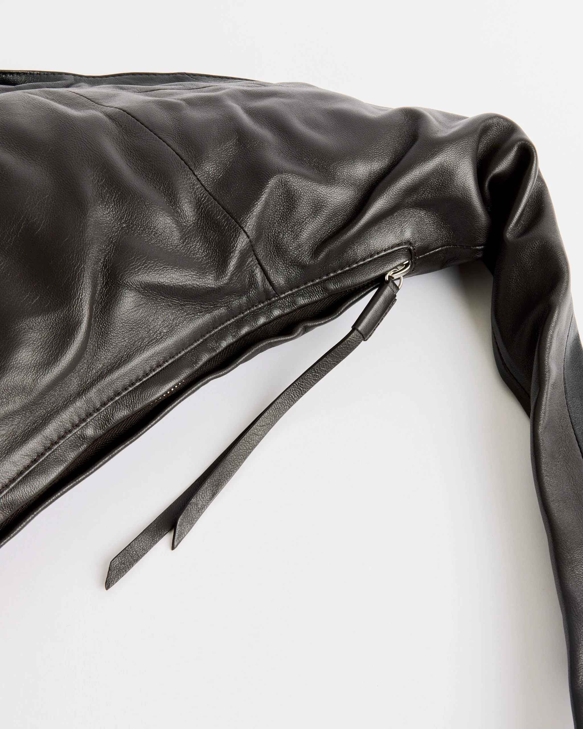 Small Scarf Bag in Black/Dark Chocolate - Image 2