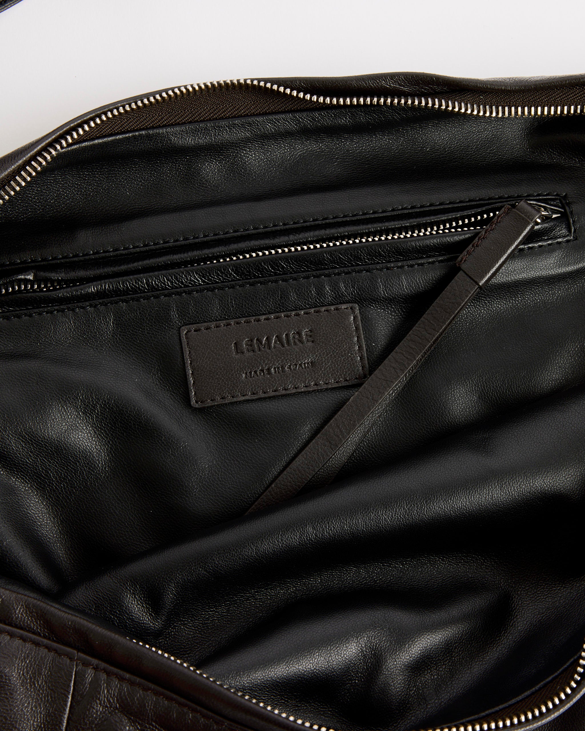 Small Scarf Bag in Black/Dark Chocolate - Image 4