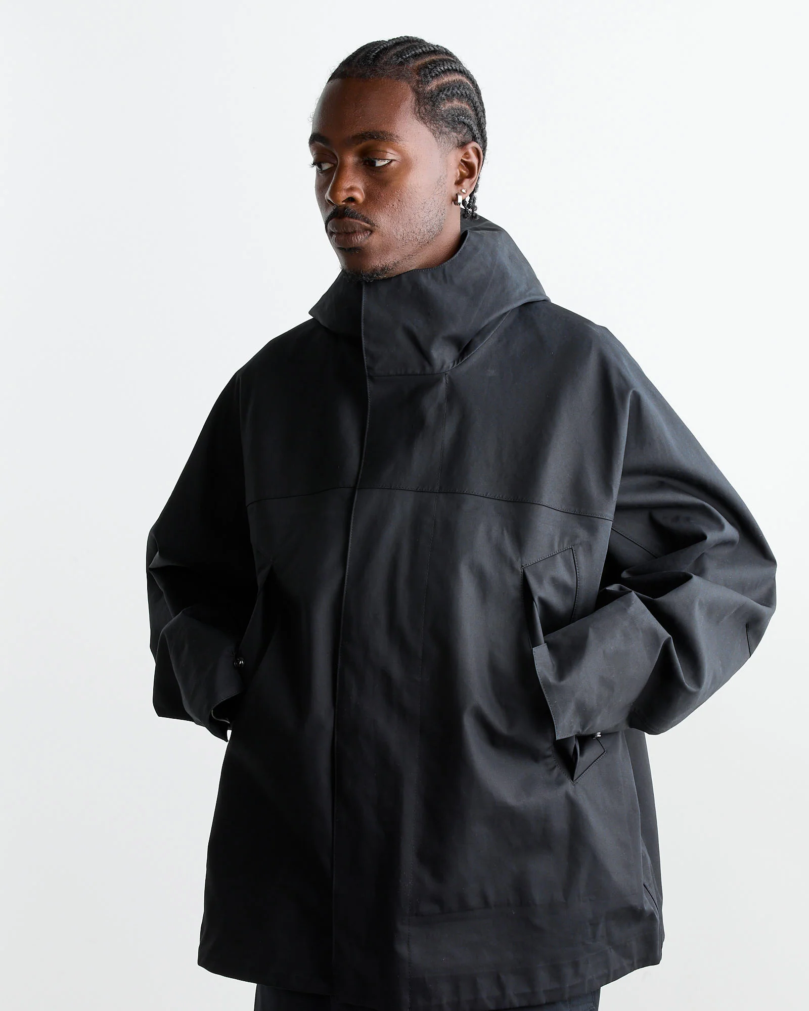 Soft Technical Parka in Black - Image 4
