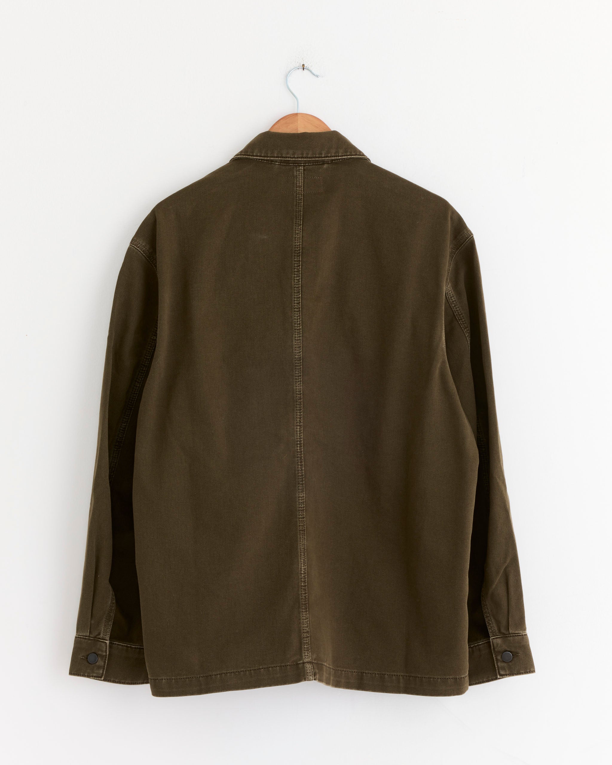Workwear Overshirt in Moss Green - Image 3