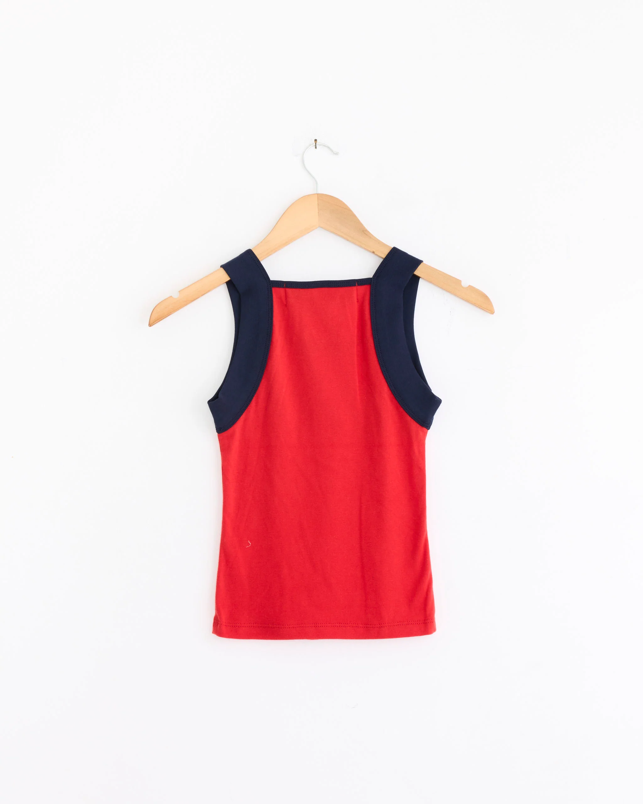 France Tank Top in Red/Navy - Image 3