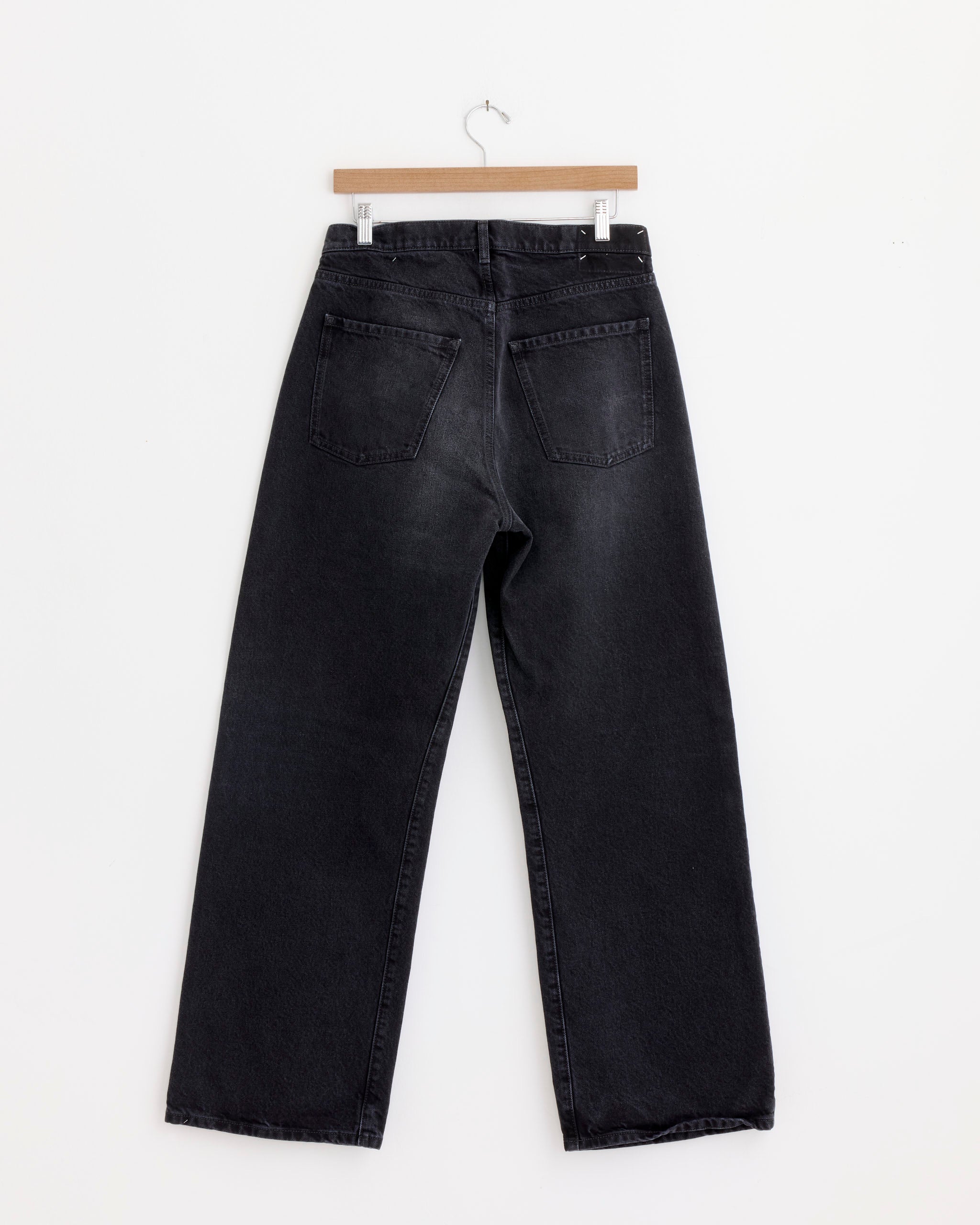 Double Pocket Trouser in Black Denim - Image 3