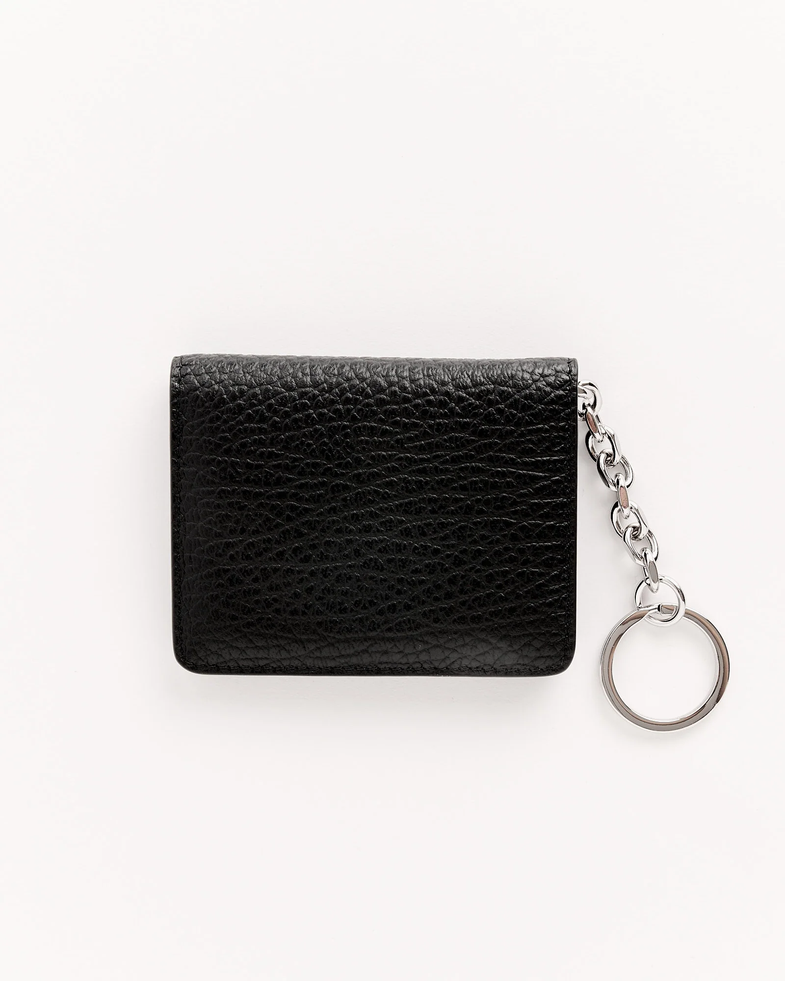 Four Stitches Keyring Cardholder in Black