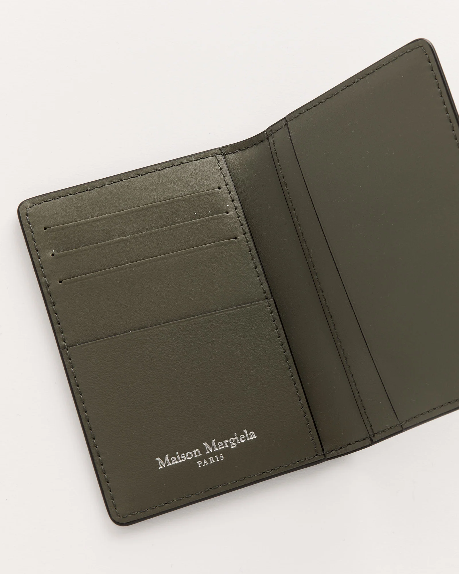 Four Stitches Card Holder in Green - Image 3