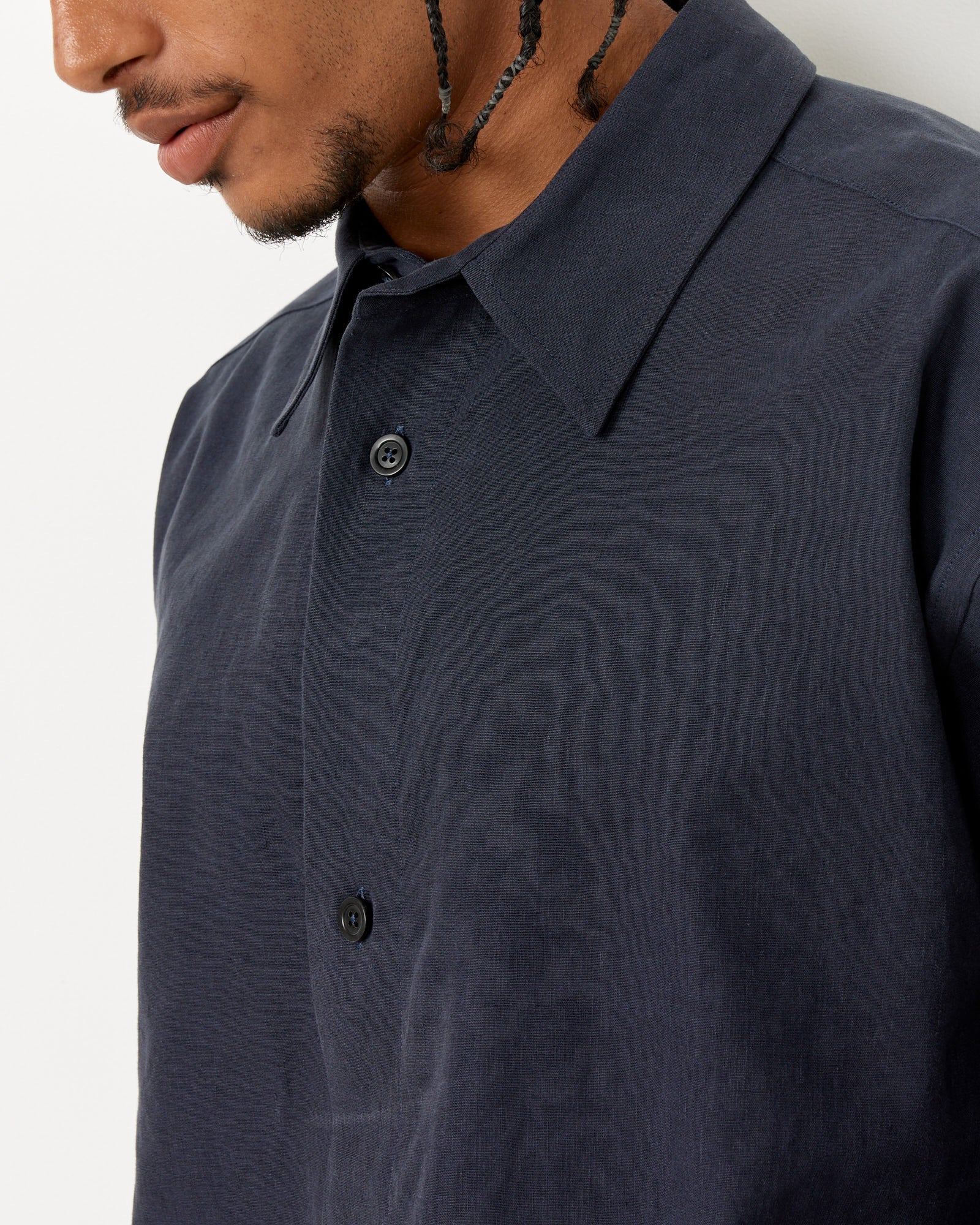 Minimal Boxy Shirt in Ink - Image 4