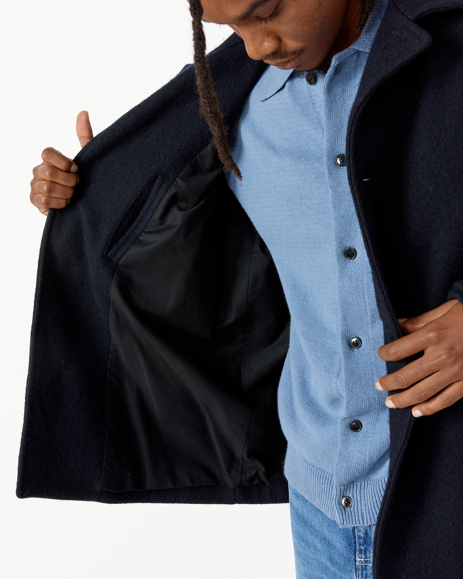 Off Set Placket Coat - Image 5