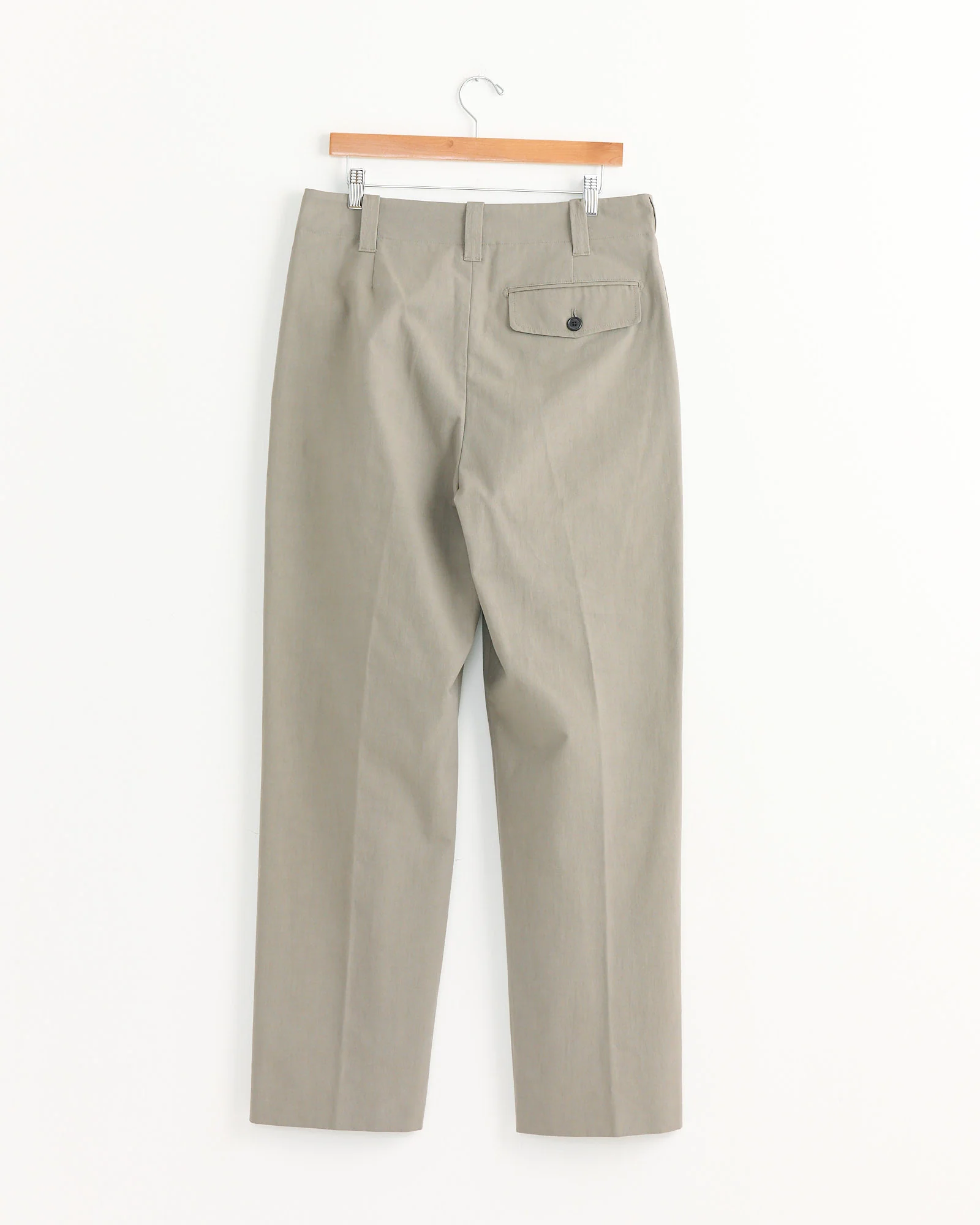 Wide Belt Loop Trouser in Pebble - Image 3