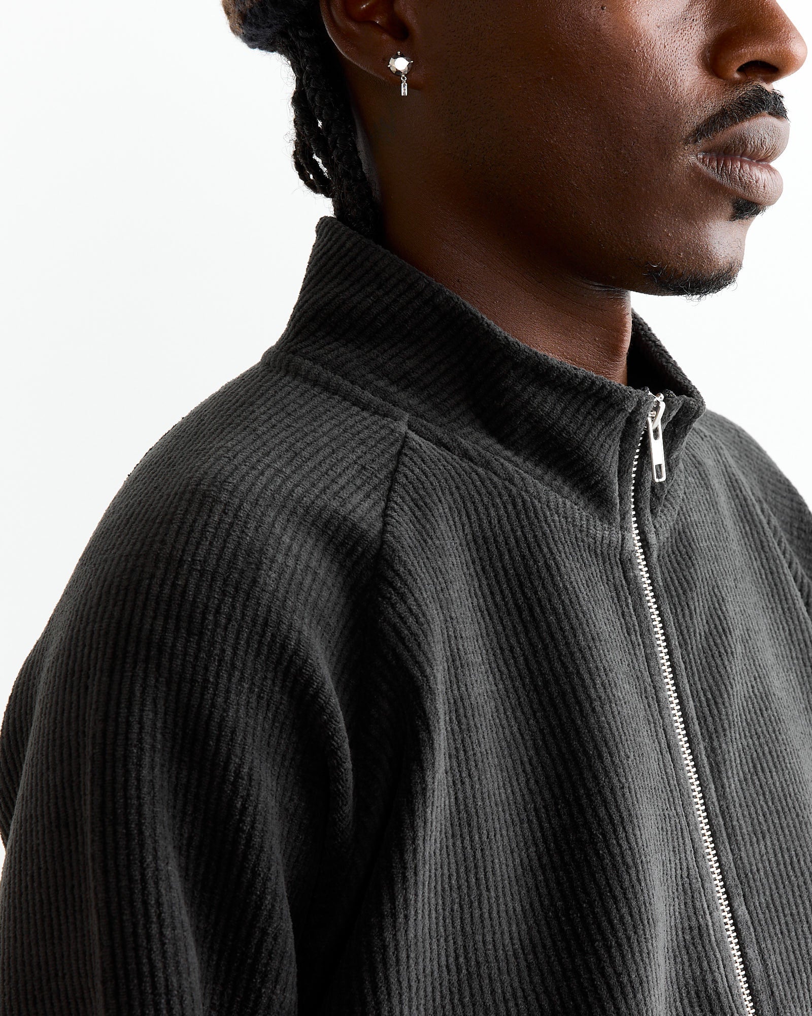 Leisure Zip Up in Washed Grey - Image 3