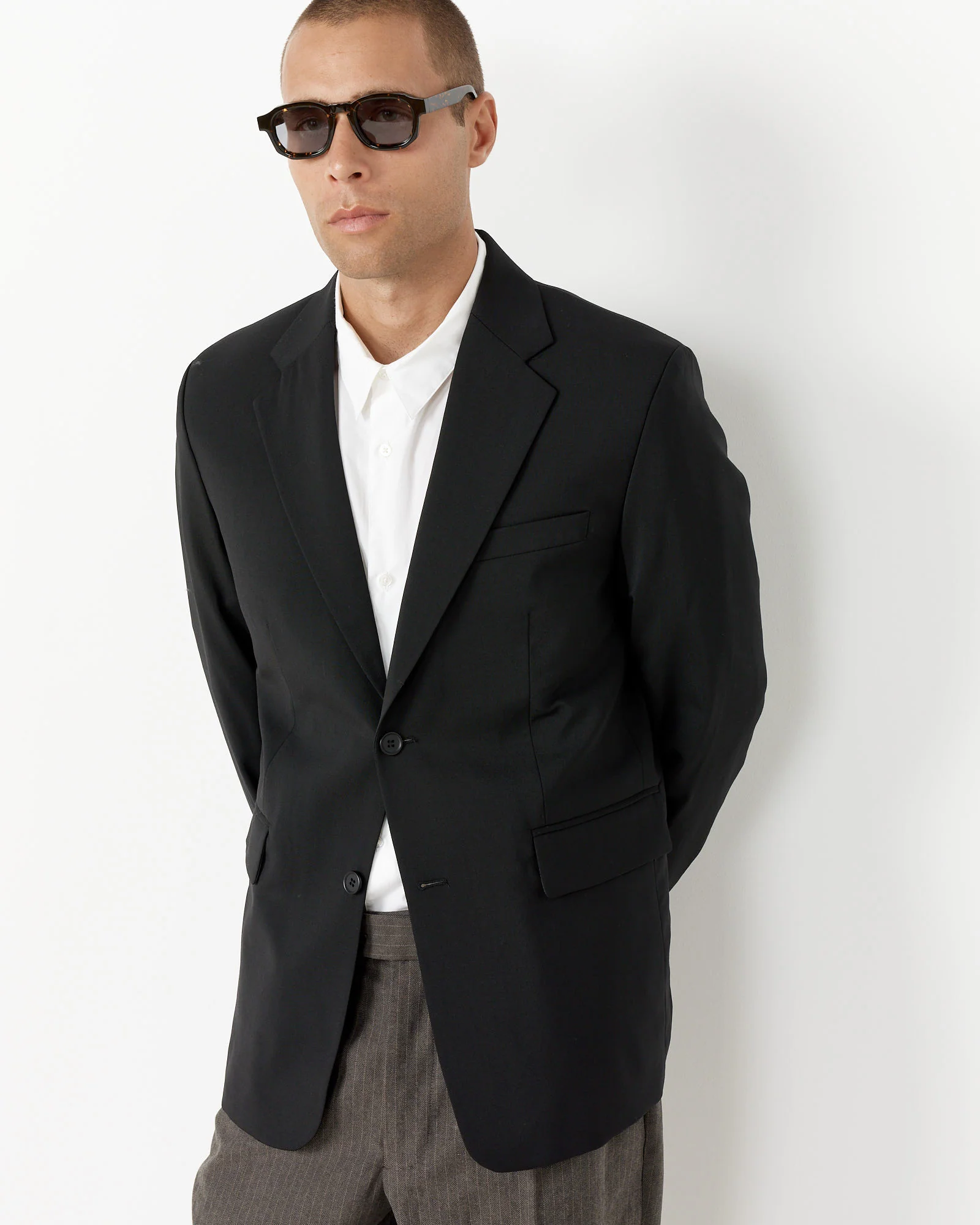 Wool Single Breasted Blazer - Image 3