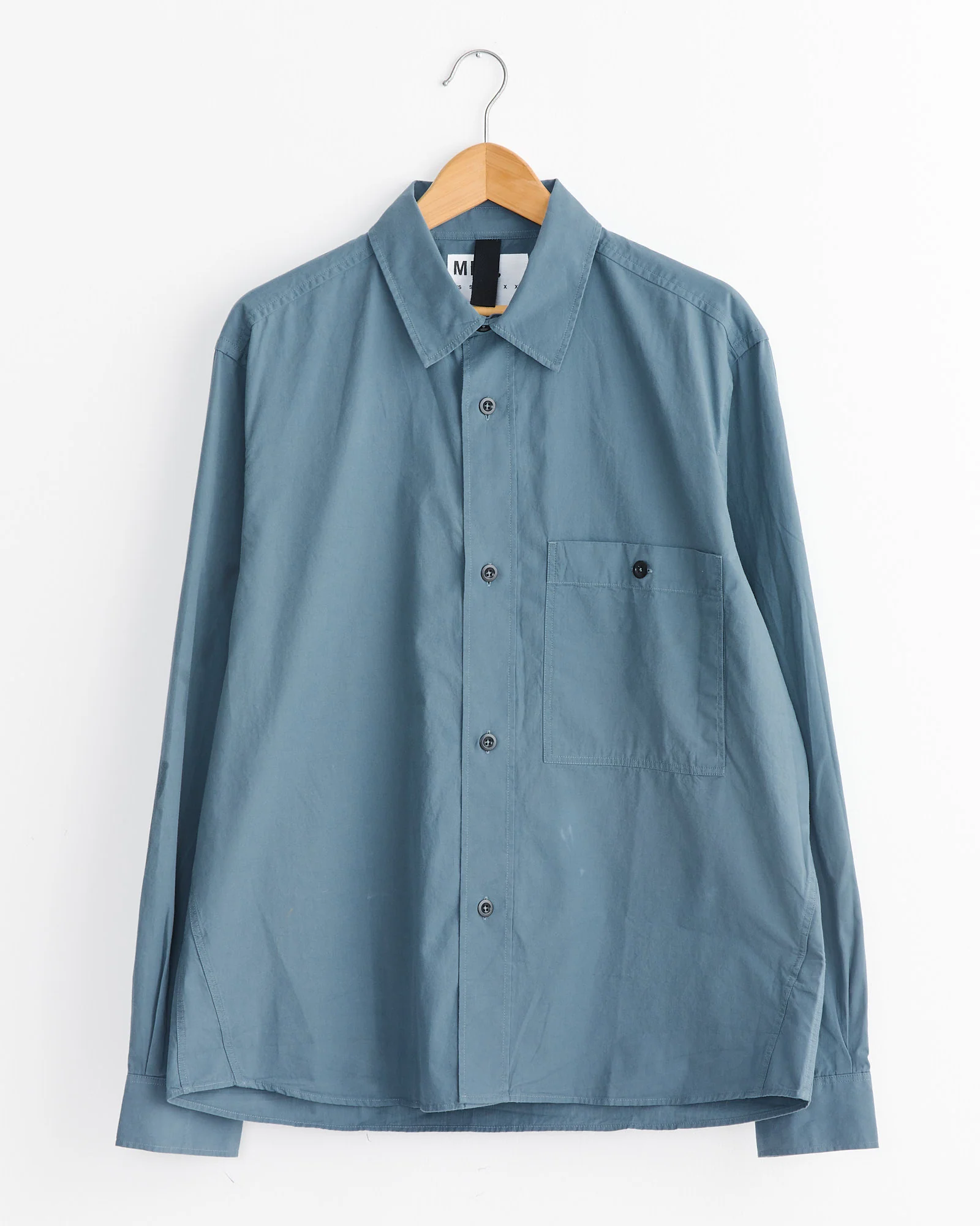 Overall Shirt in Mineral Blue