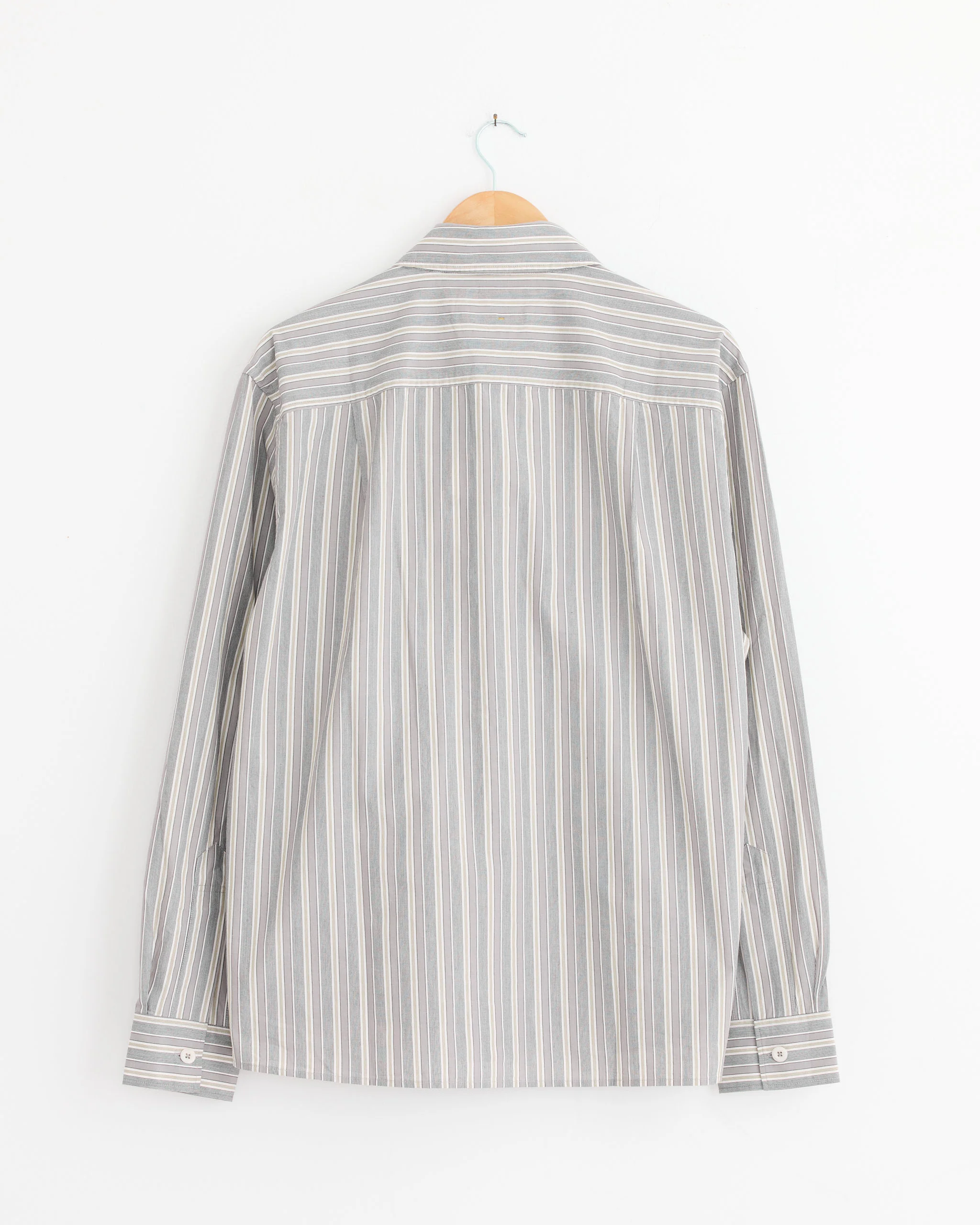 Overall Shirt in Off White/Grey/Zest - Image 3