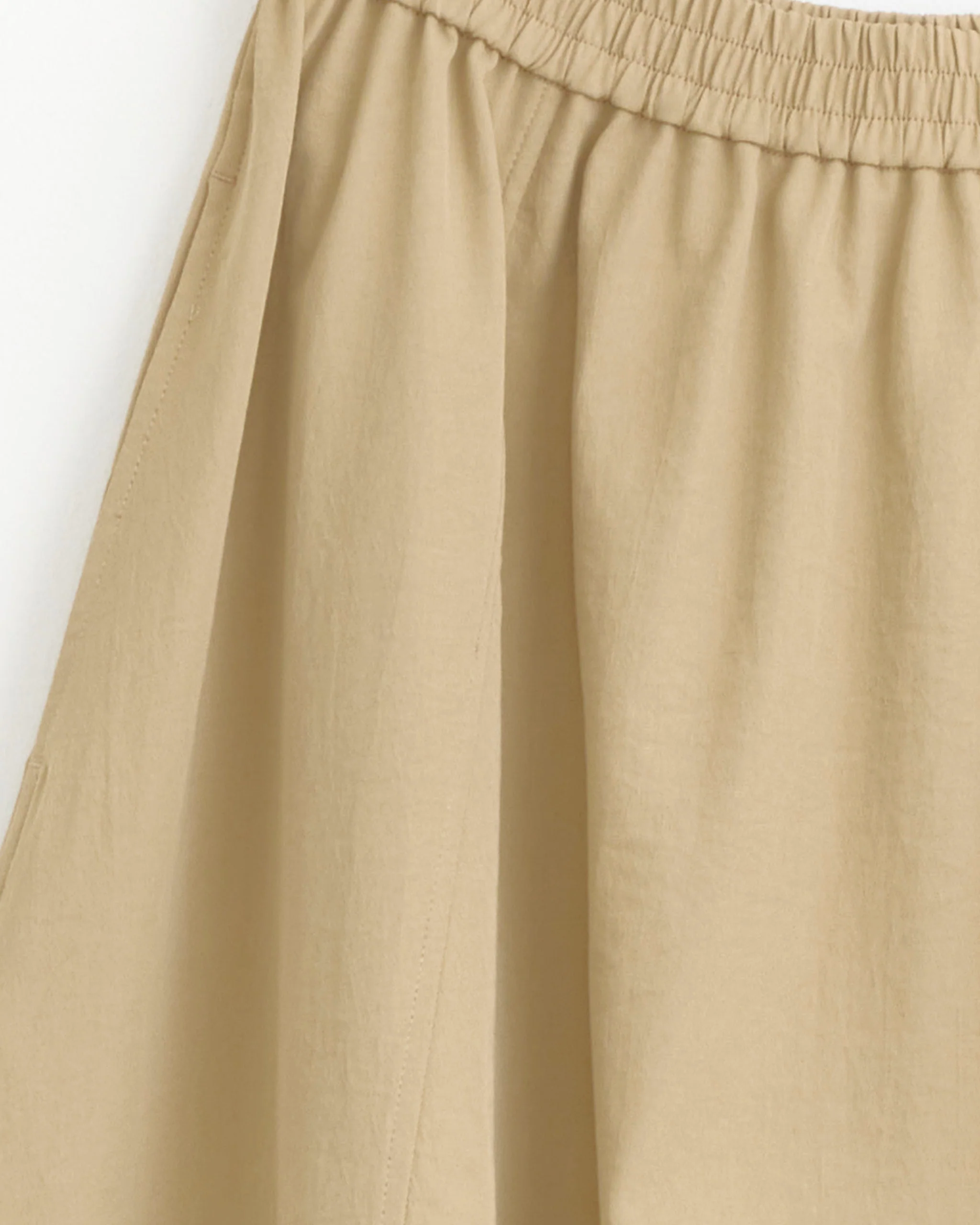Balloon Midi Skirt in Beige - Image 3