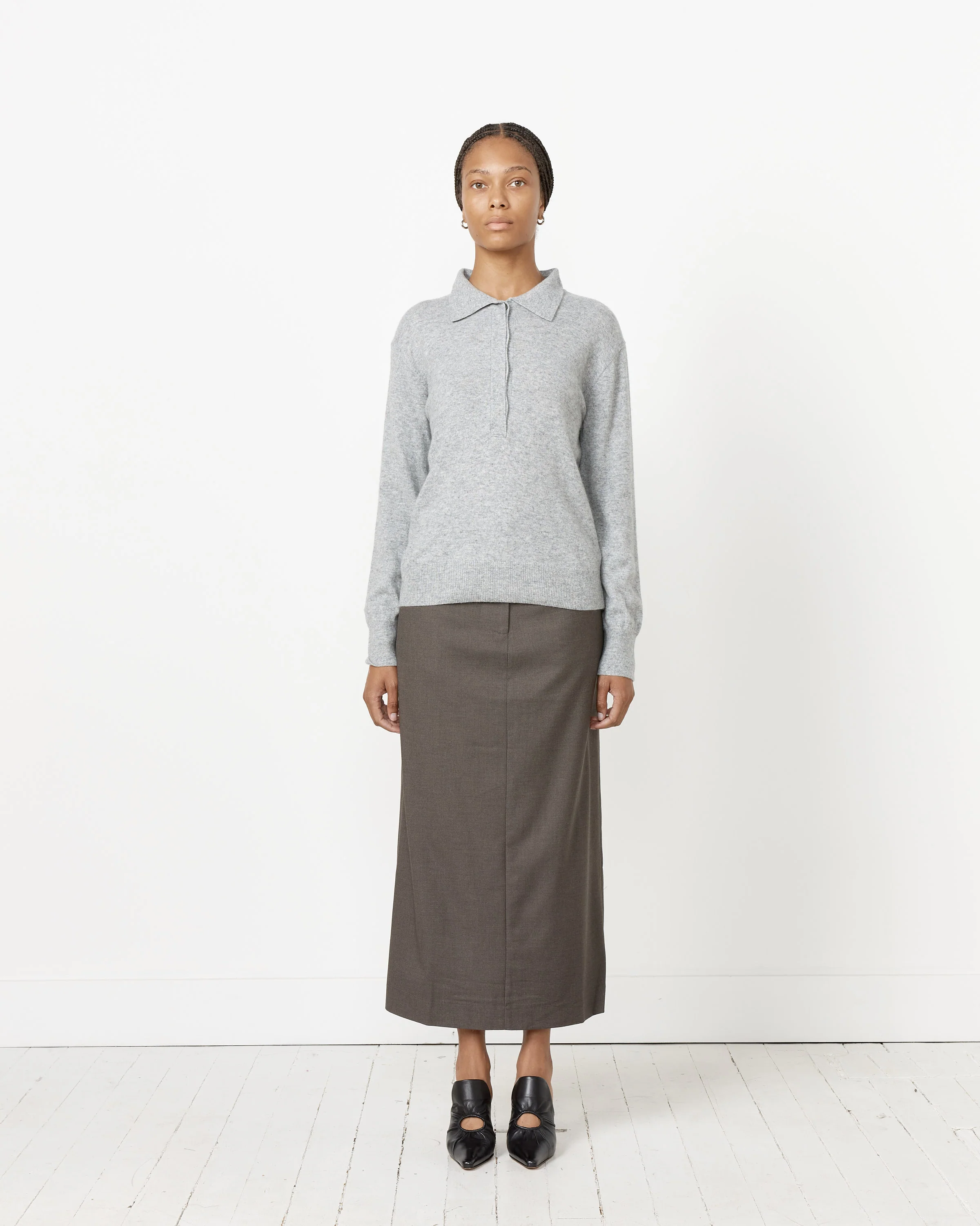 Cashmere Blend Polo Sweater - Image 3