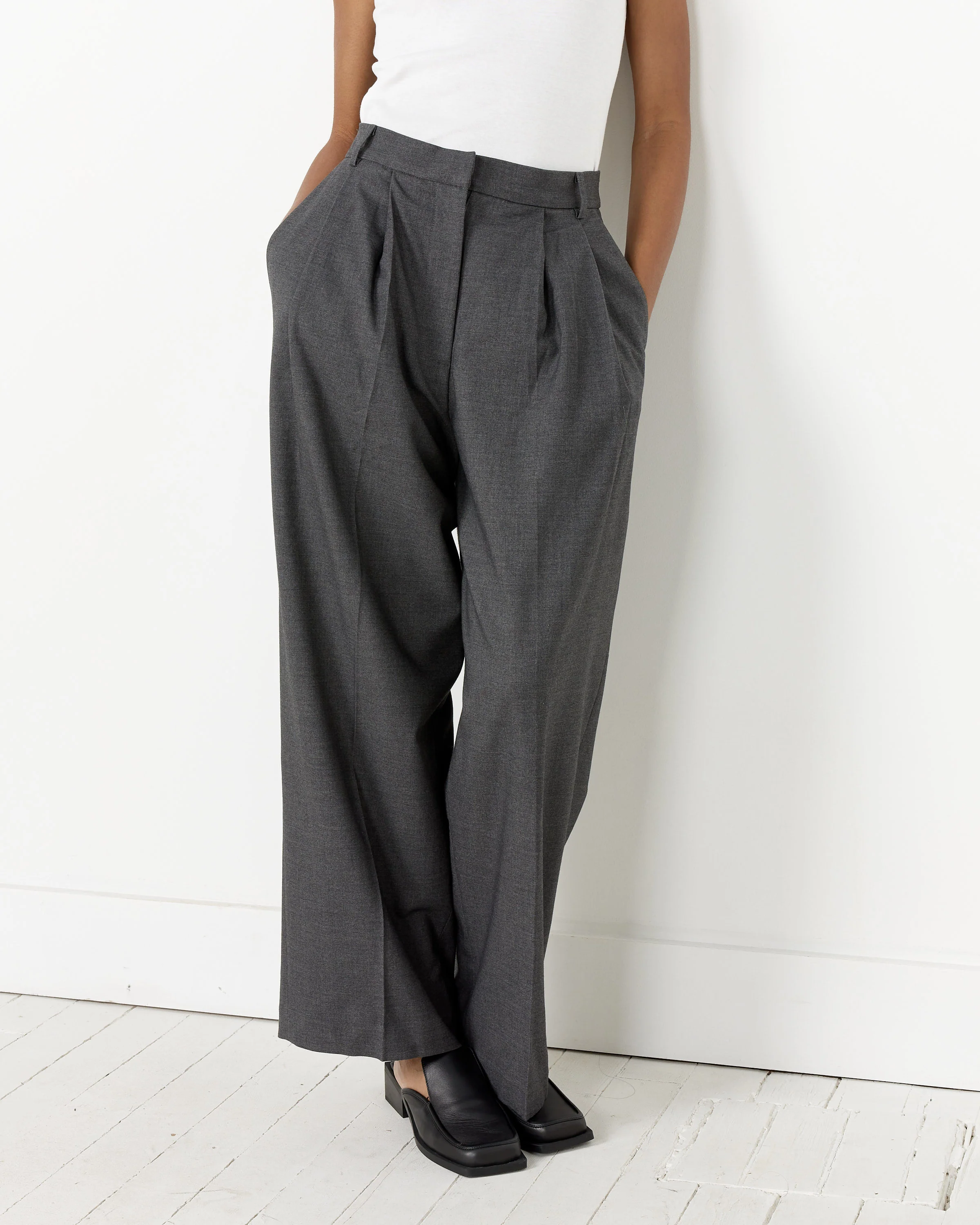 Pleat Front Wide Leg Pant - Image 6