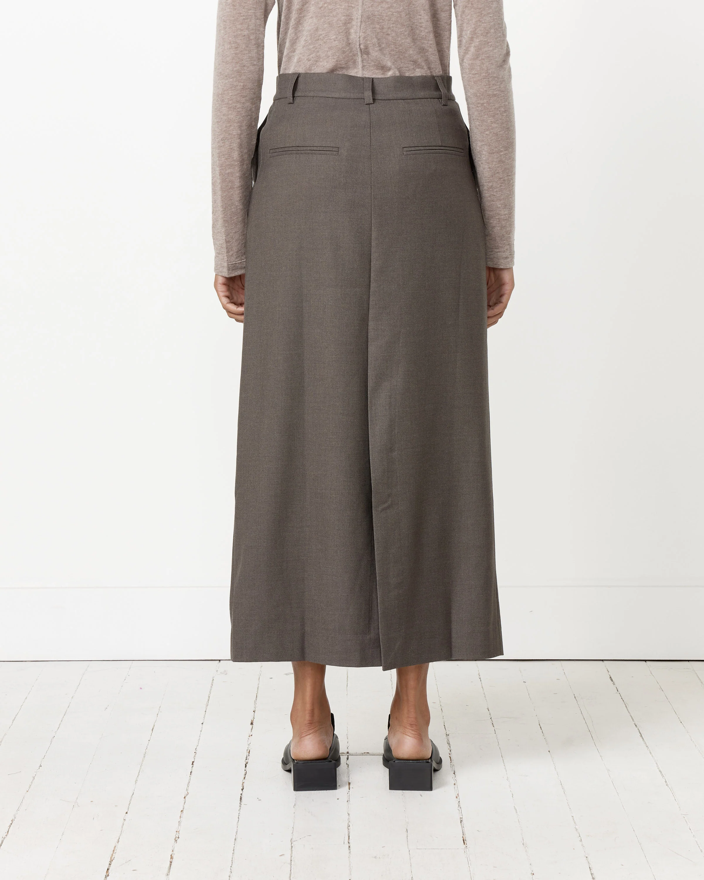 Wool Blend Midi Skirt - Image 2