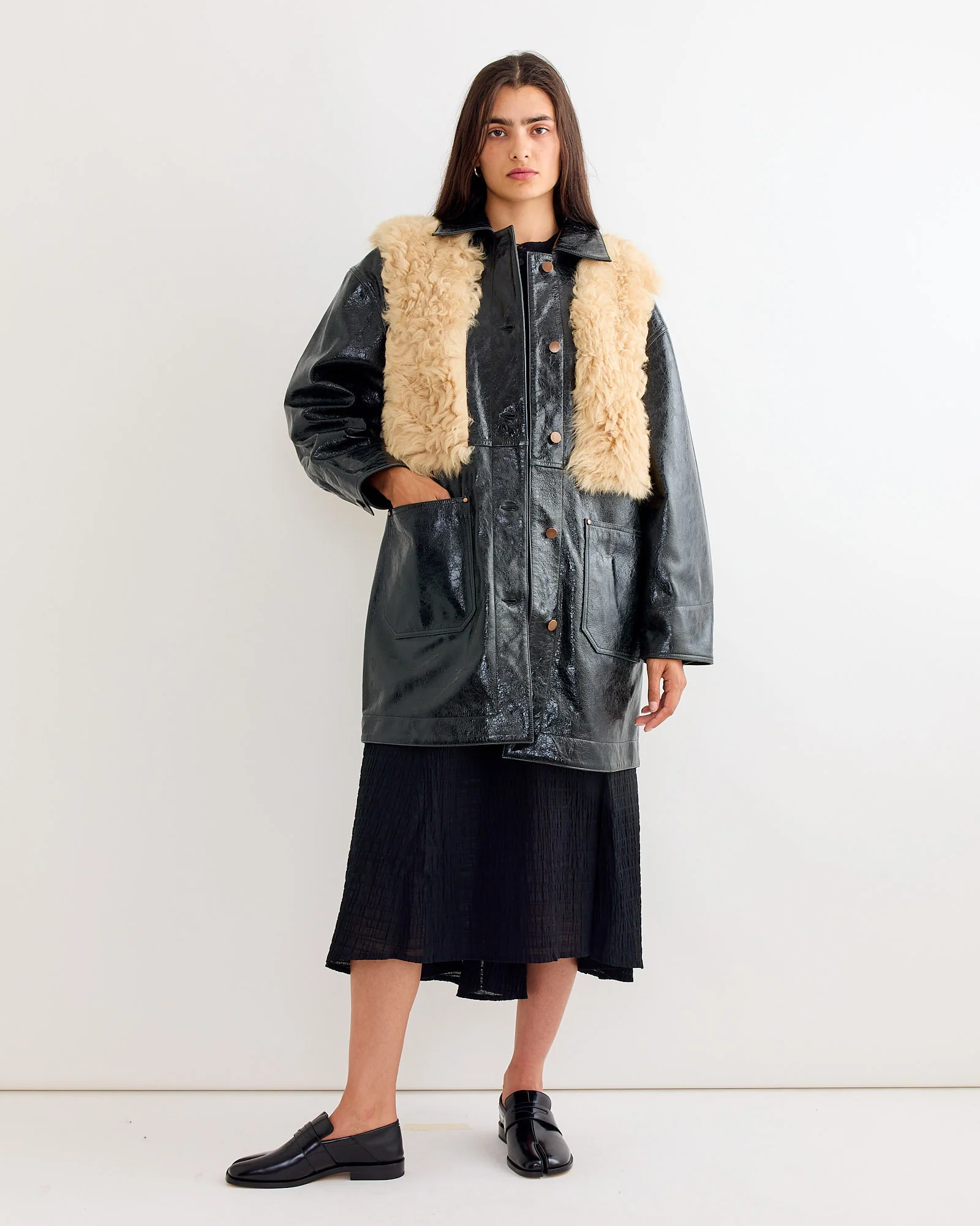 Chore Coat in Black Mix - Image 2
