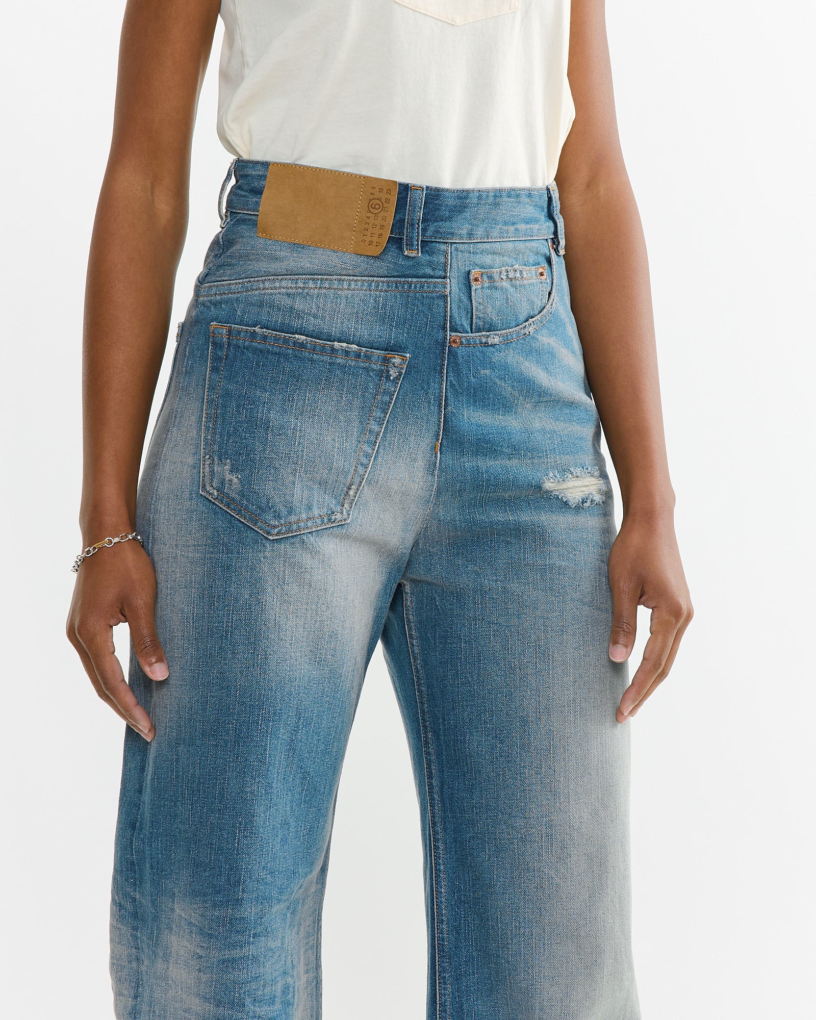 5 Pockets Pant in Blue - Image 3