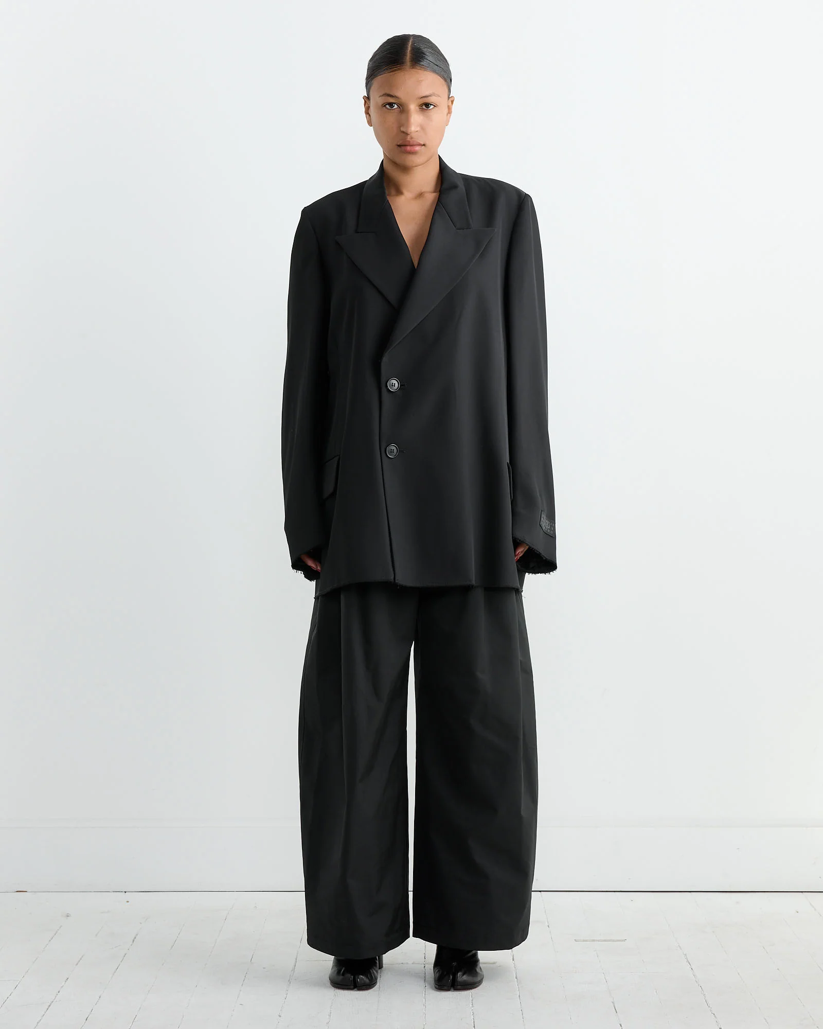 Double-breasted Jacket in Black - Image 2