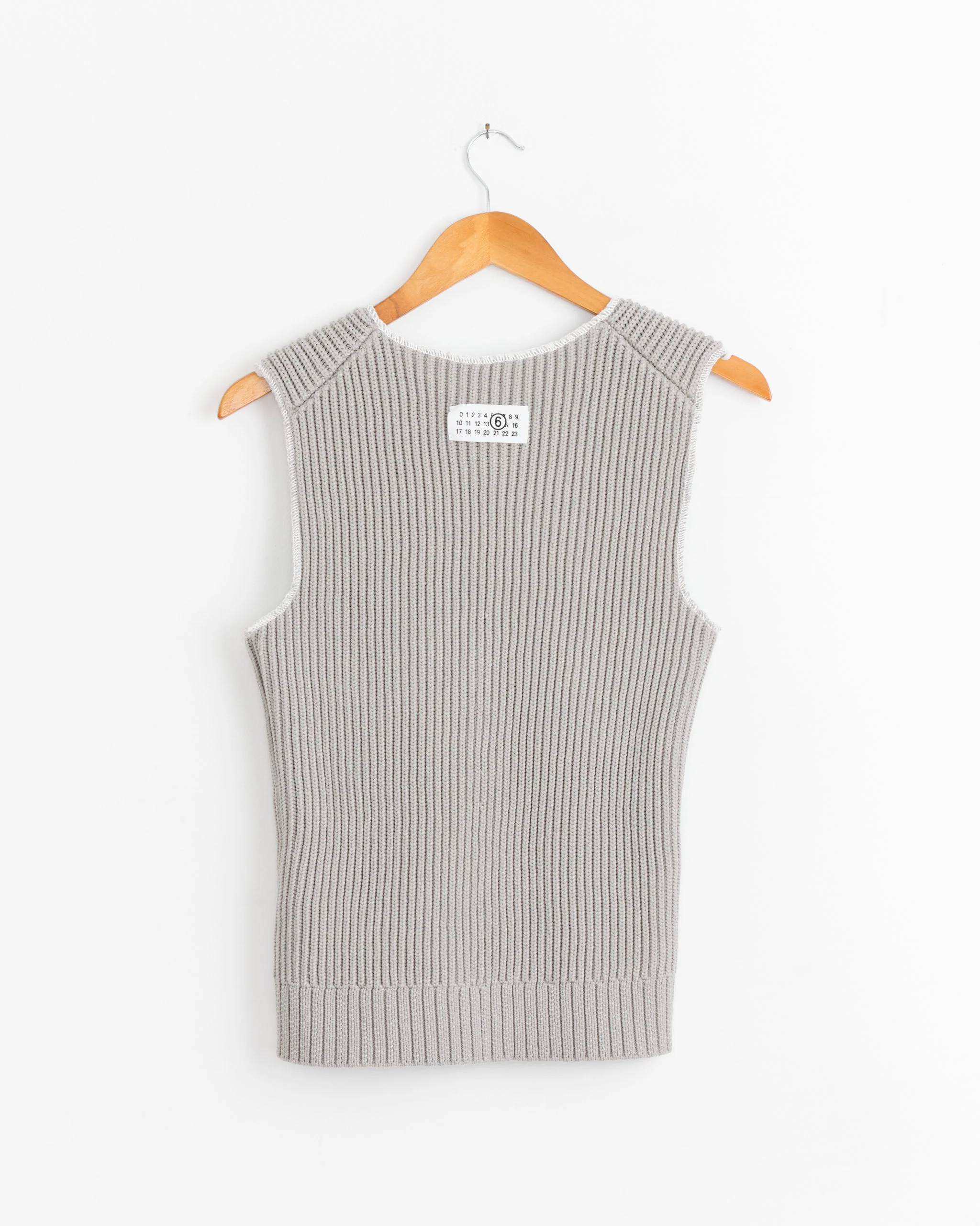 Ribbed Top in Grey - Image 3