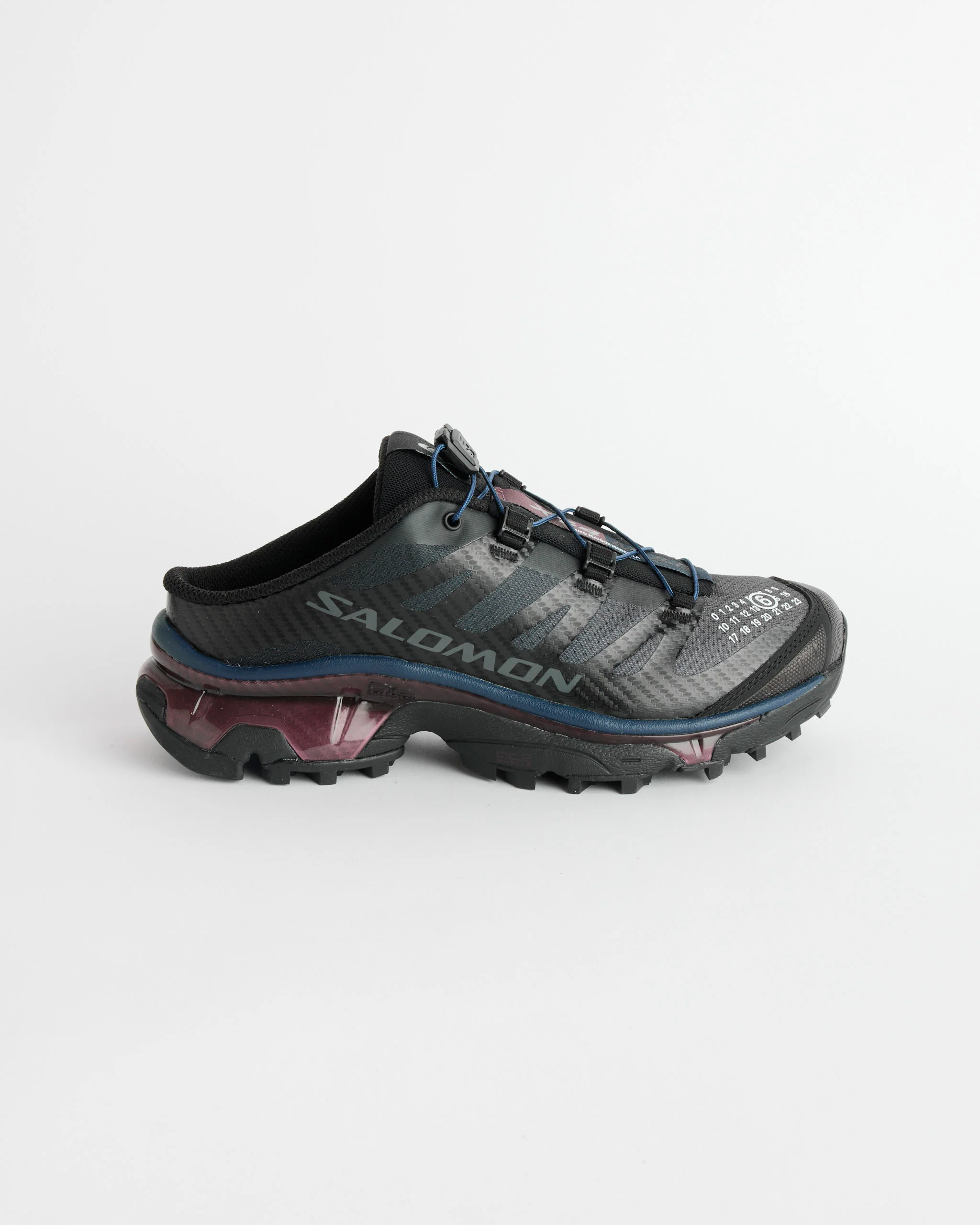 MM6 x Salomon XT Mule in Black/Nine Iron/Hunkle Berry Violet